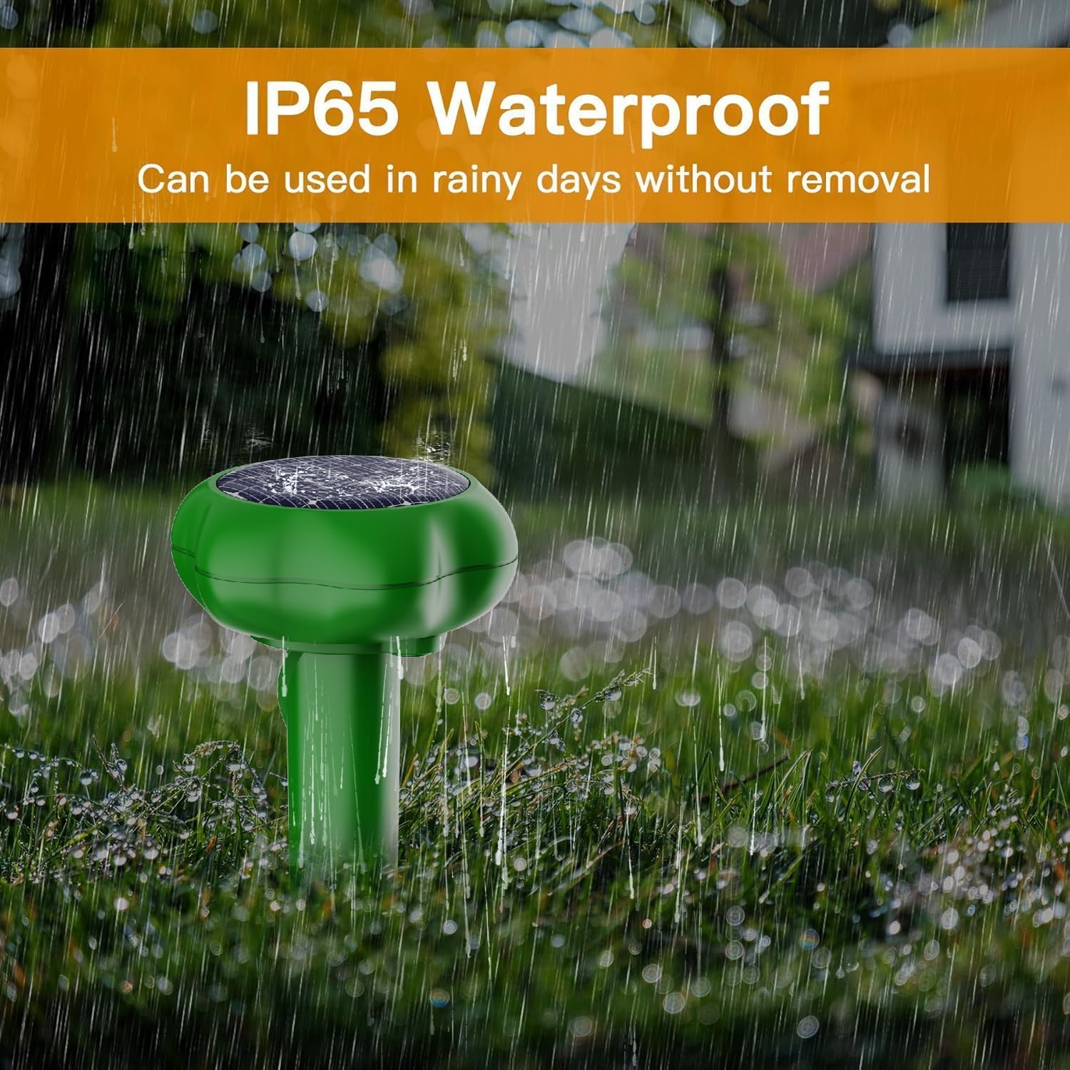 Detalle de YOUKK Scaccia Ultrasuoni Solare: Repellente IP66 per giardino e fattoria