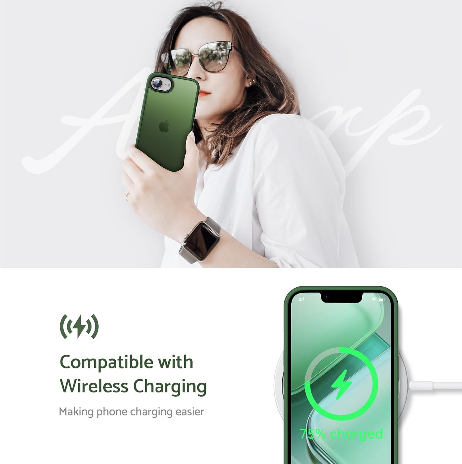 Thumbnail 5 de Anqrp Matt Zero Serie Hülle für iPhone 16e/17e – schlank, robust, kabellos kompatibel