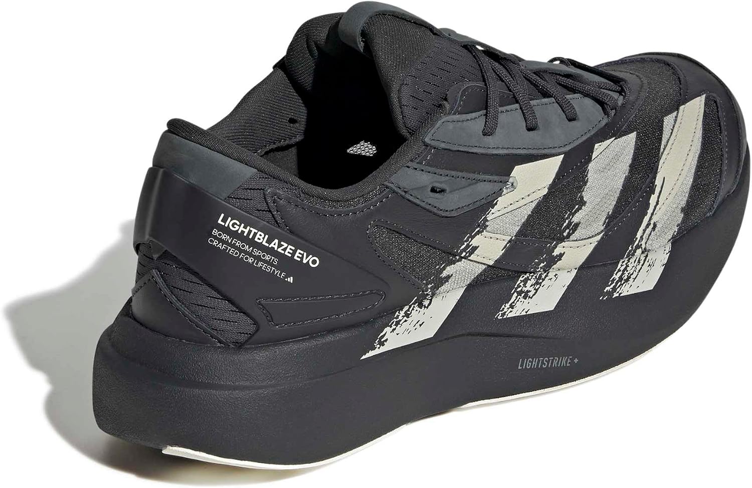 Thumbnail 3 de adidas LIGHTBLAZE EVO BRUSHED OQV10 スニーカー テキスタイルとレザーのアッパー、Lightstrike+フォーム搭載