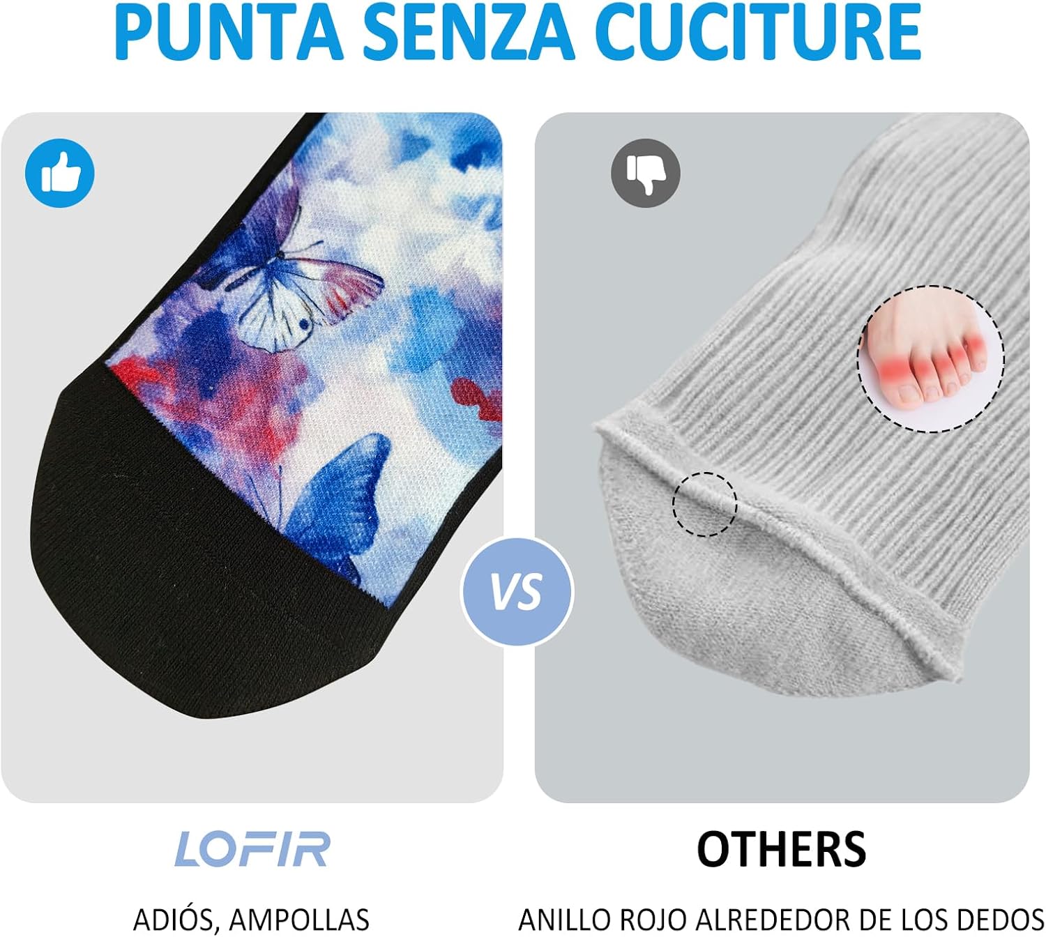 Thumbnail 4 de LOFIR Calze Ginocchio Diabetici Donna 39-50