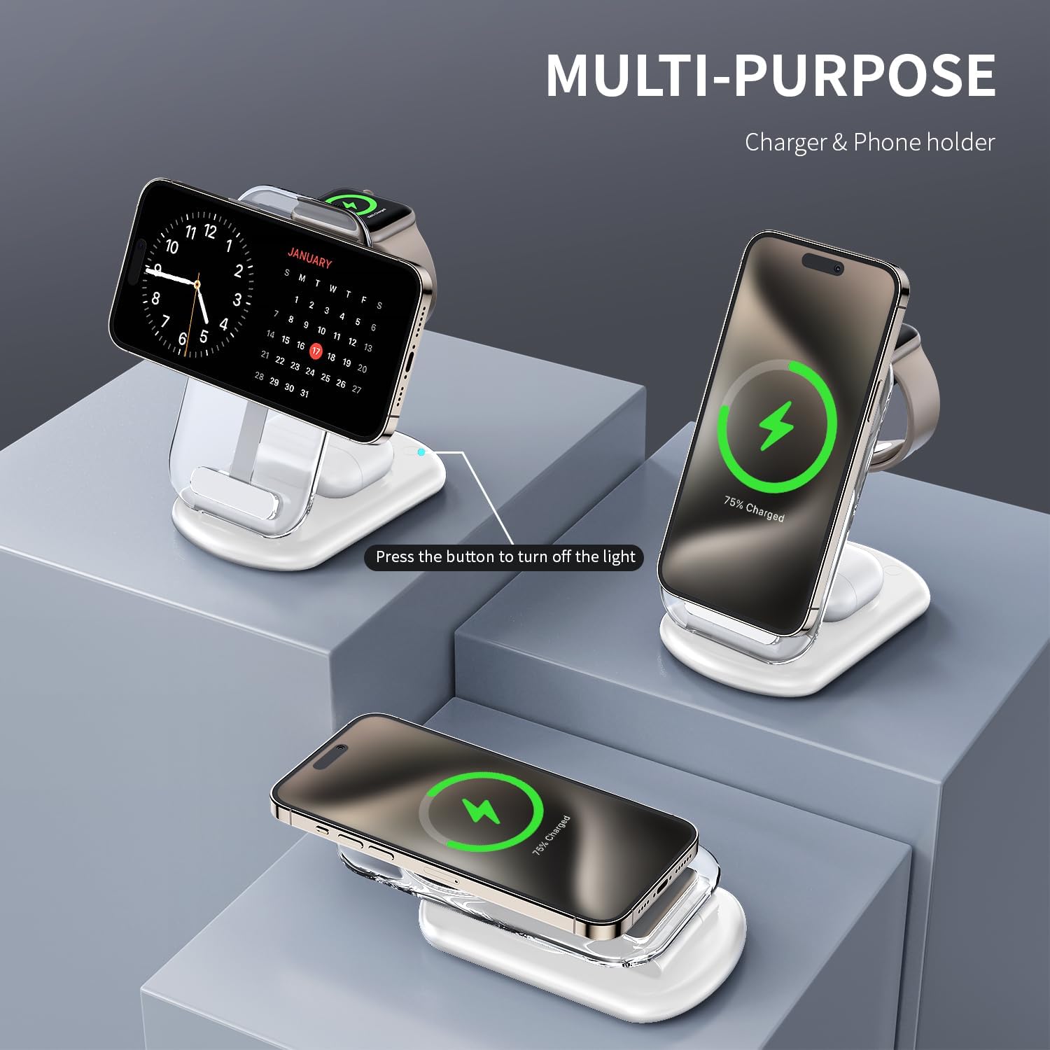 Thumbnail 2 de 2026 Traveling MagSafe 3-in-1 Charger
