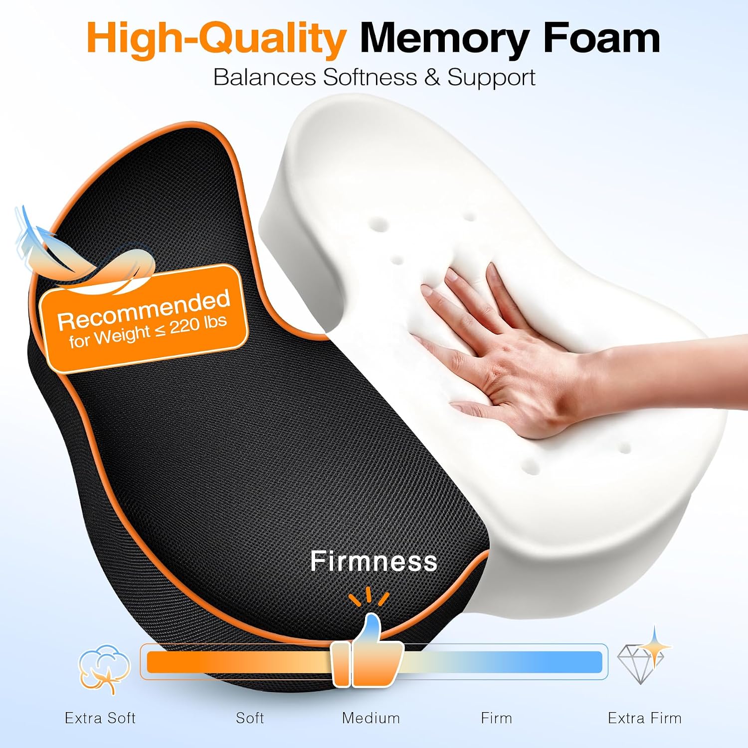 Thumbnail 1 de POOTACK Memory Foam Seat Cushion