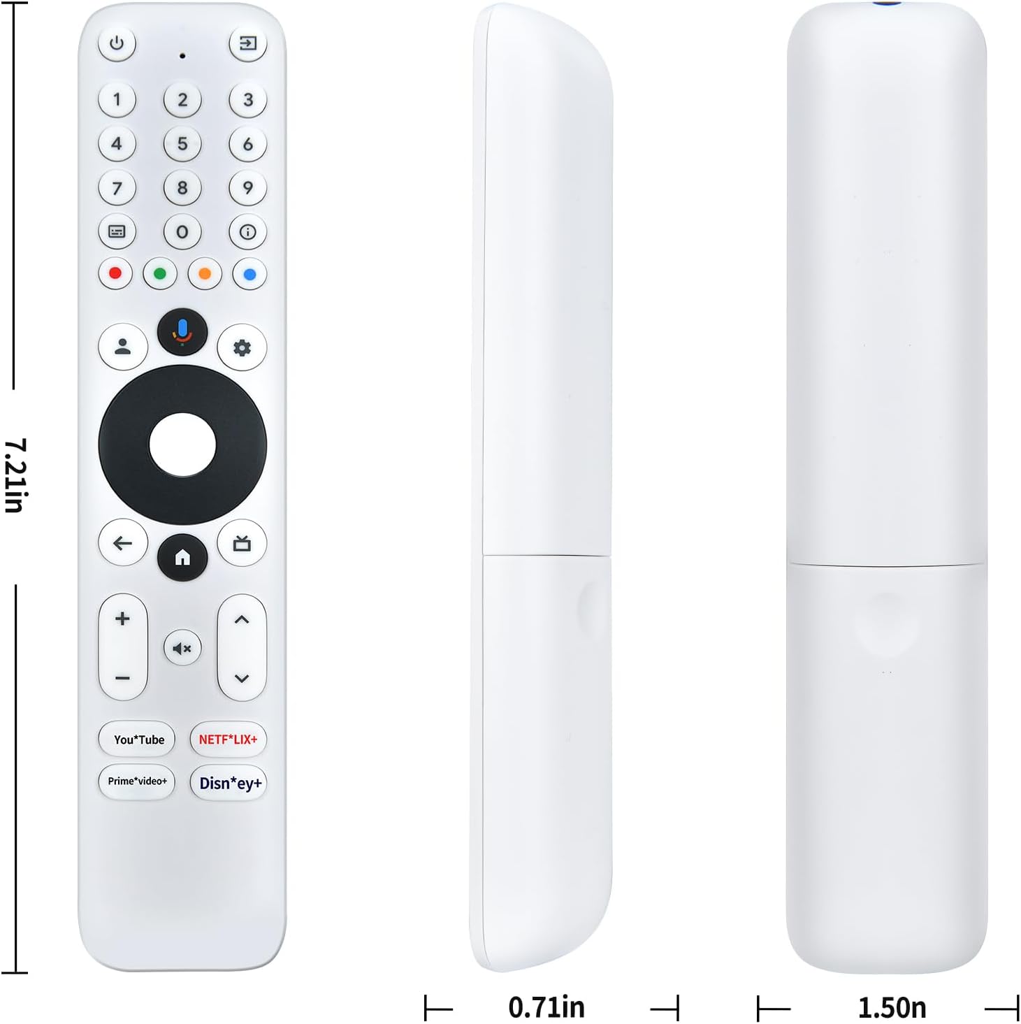 Detalle de TCNOUMT replacement remote for STRONG TV UHD Android TV streaming box (LEAP-S3+)