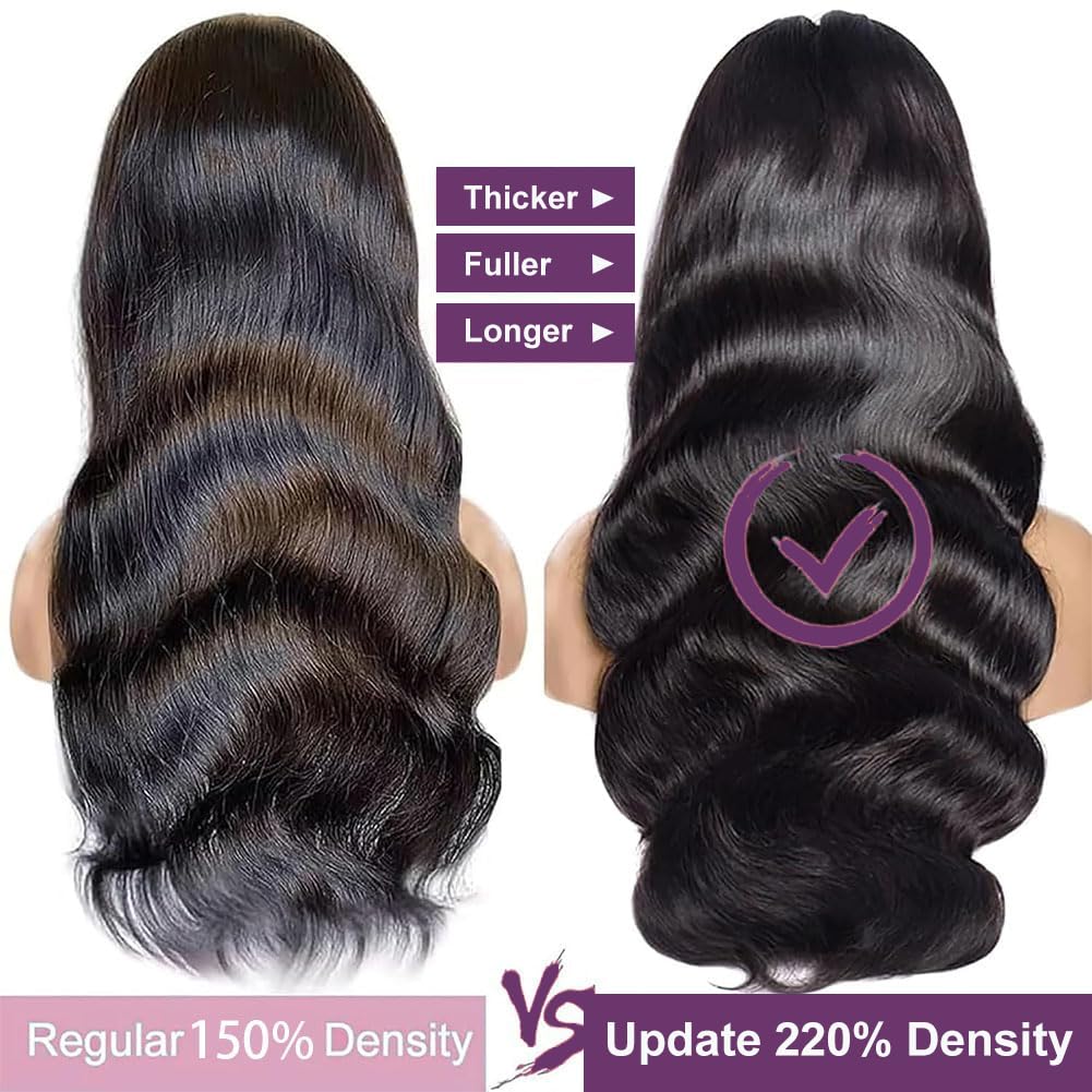 Thumbnail 2 de VXCVAE 30 Inch 13x6 HD Lace Front Human Hair Wig (220% Density, Body Wave)