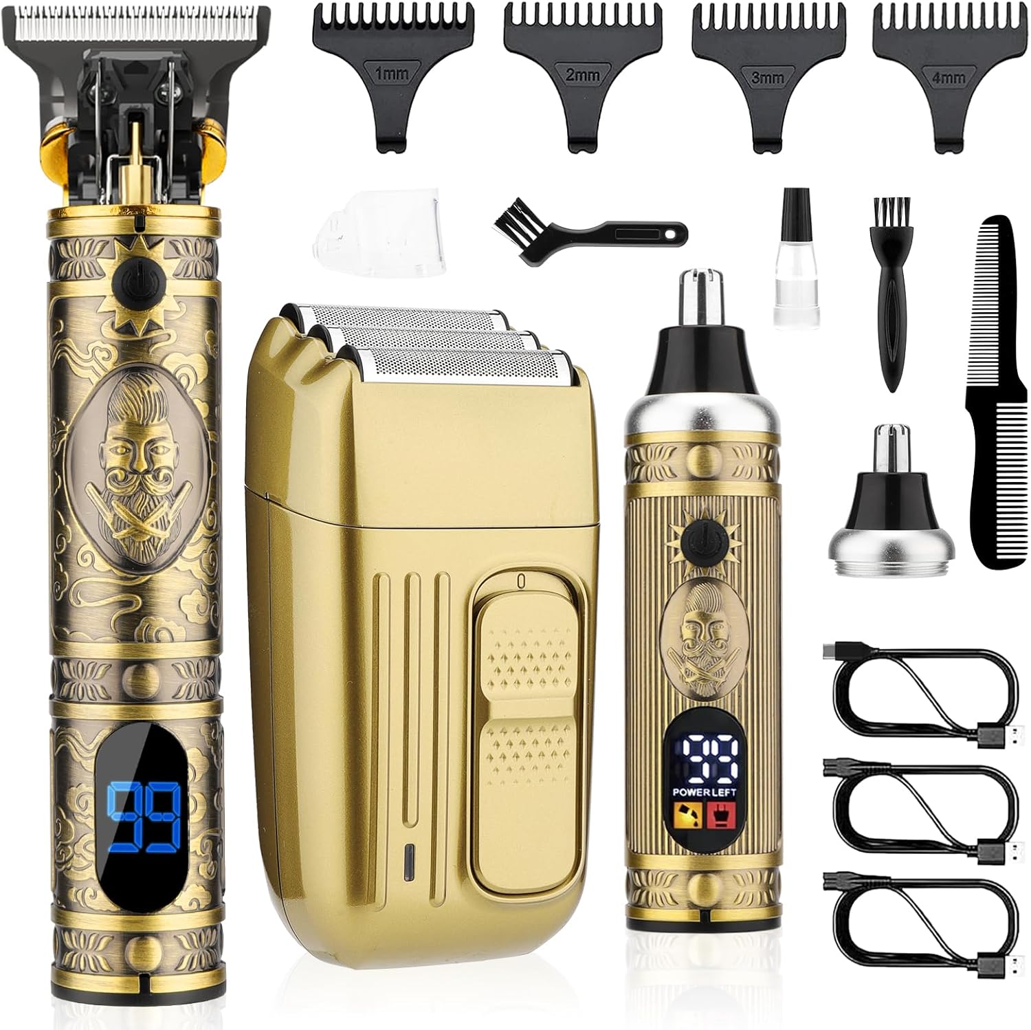 Detalle de Saoilli Men Hair Trimmer Kit, Cordless 10W