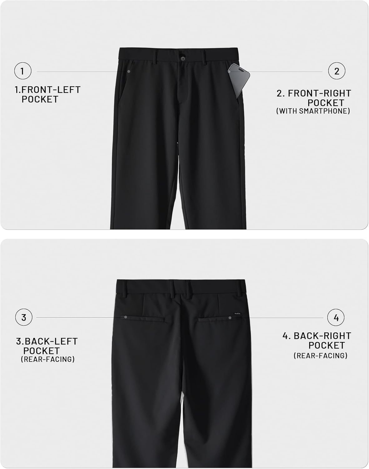 Thumbnail 6 de Plaid&Plain Men’s Slim Fit Dress Pants