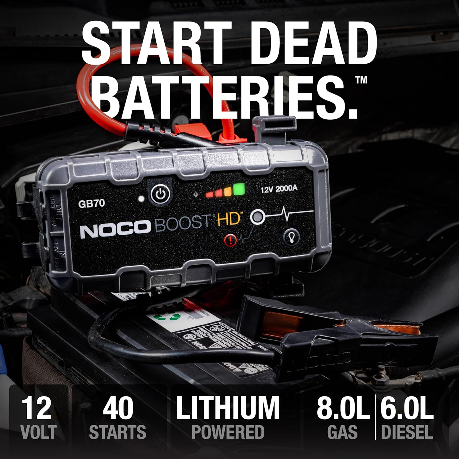 Detalle 2 de NOCO Boost GB70 2000 A Starthilfe
