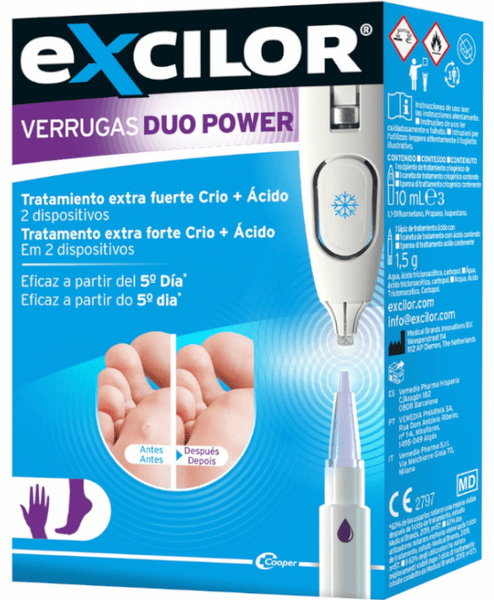 Excilor Duo Power Tratamiento para verrugas comunes y plantares