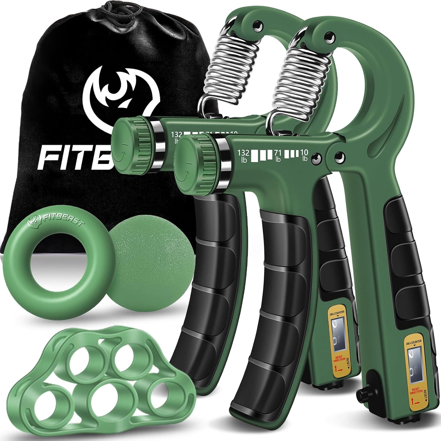 Thumbnail 6 de FitBeast Hand Grip Strengthener Kit, 5-Pack