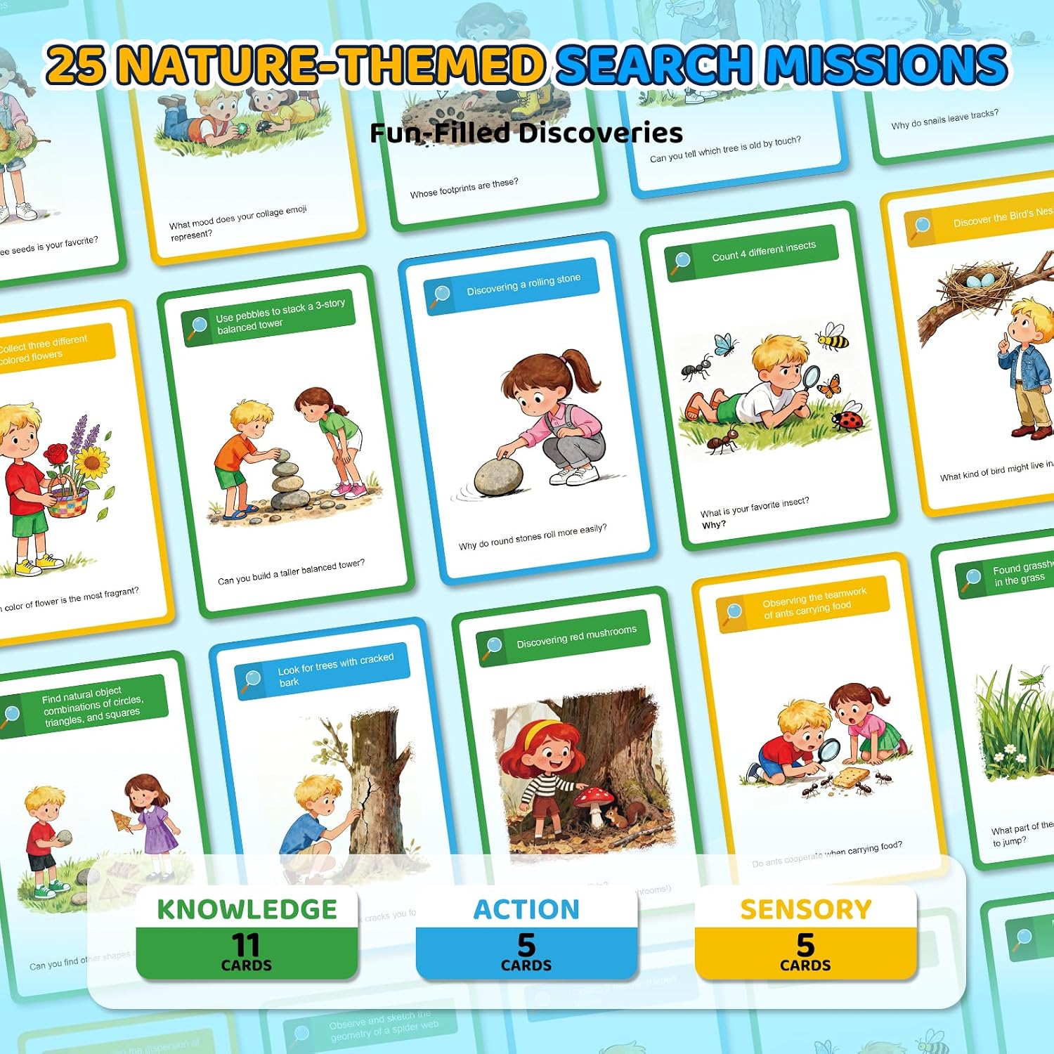 Thumbnail 3 de Outdoor Toys for 3-9 Year Old Boys – Binoculars with Explore Cards, Compass and Magnifying Glass