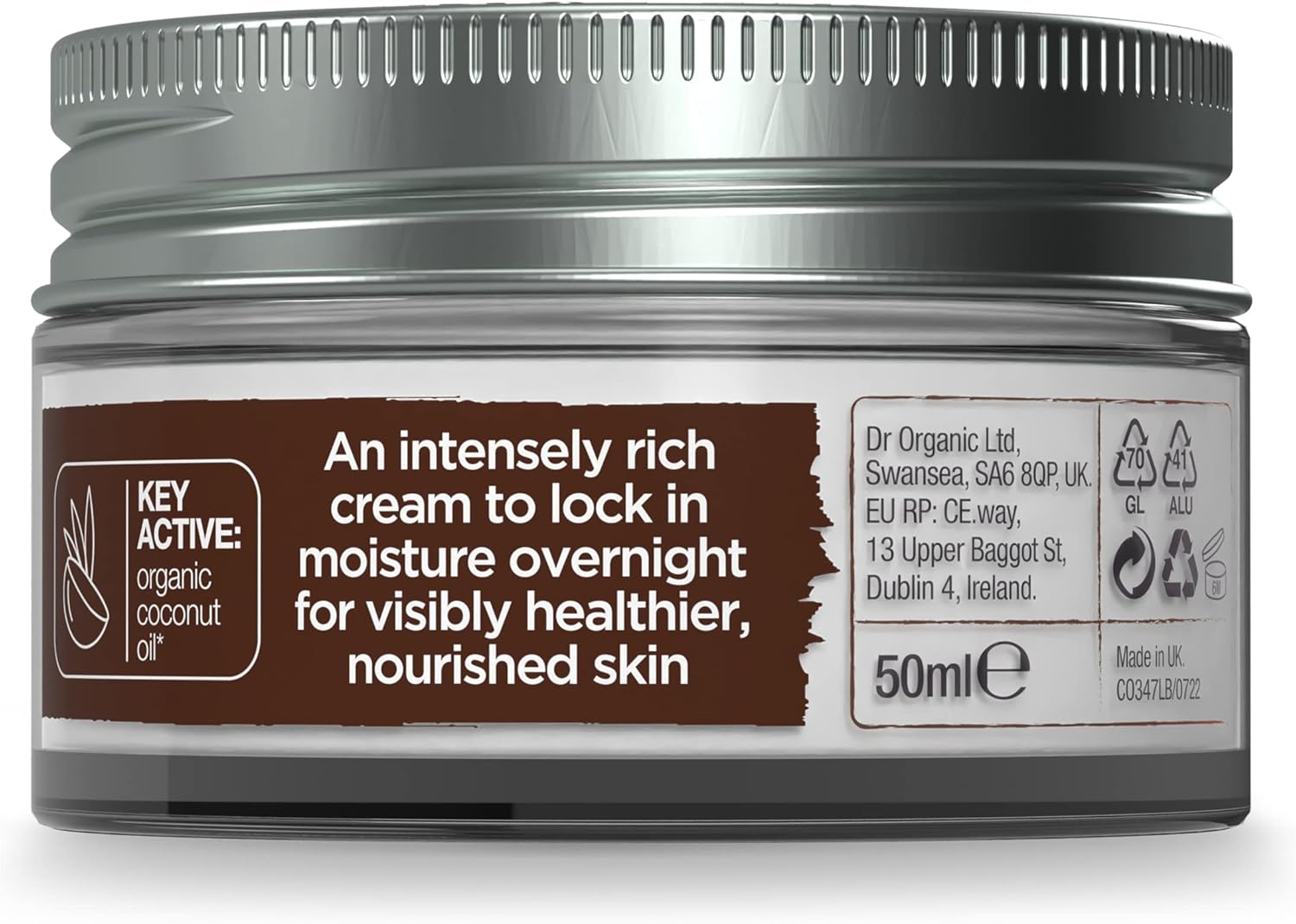 Thumbnail 8 de Dr. Organic Crema Noche Coco Orgánico 50 ml 🌙