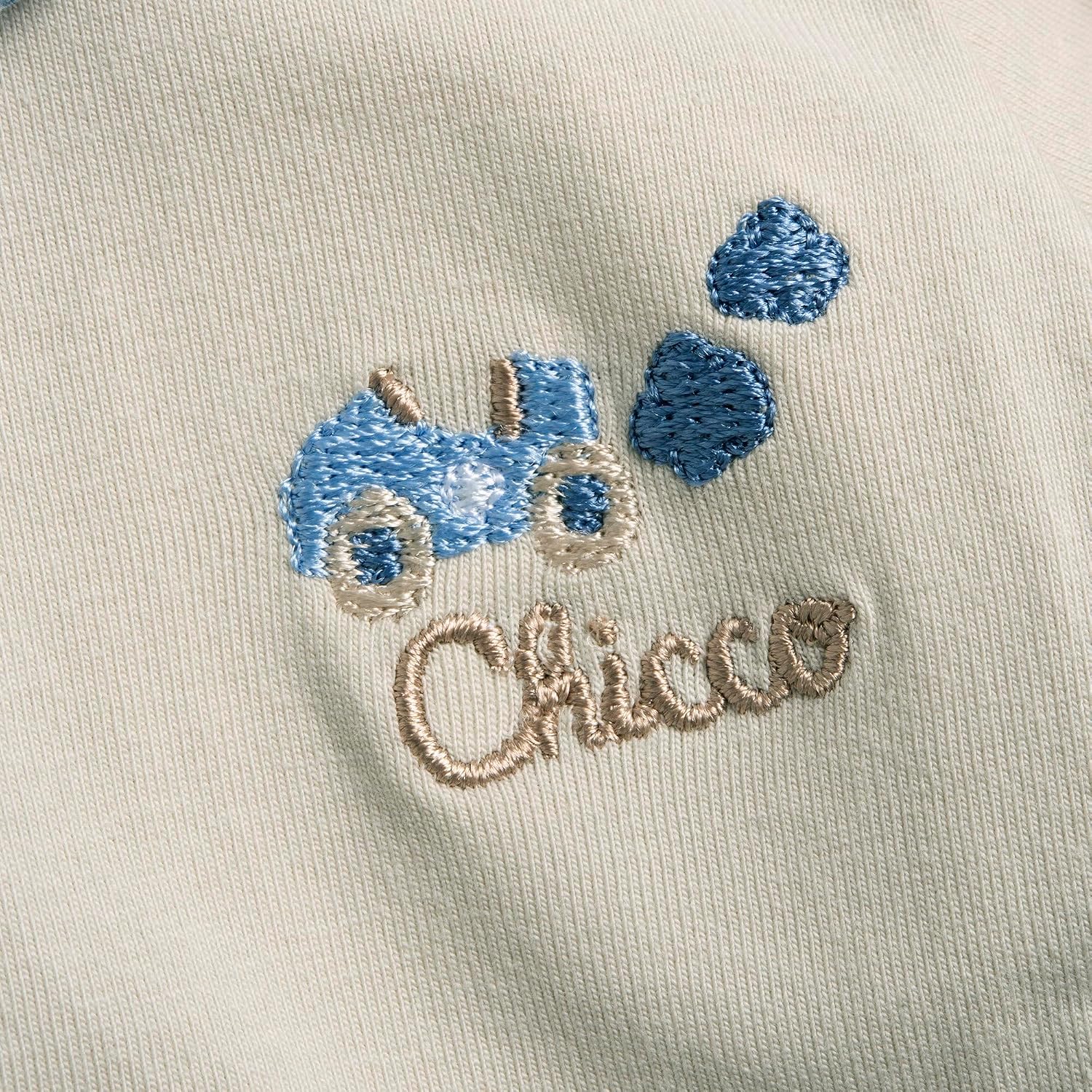 Detalle de Chicco Tutina in Cotone con Apertura sulla Schiena, 0–24 mesi, Pacco da 1