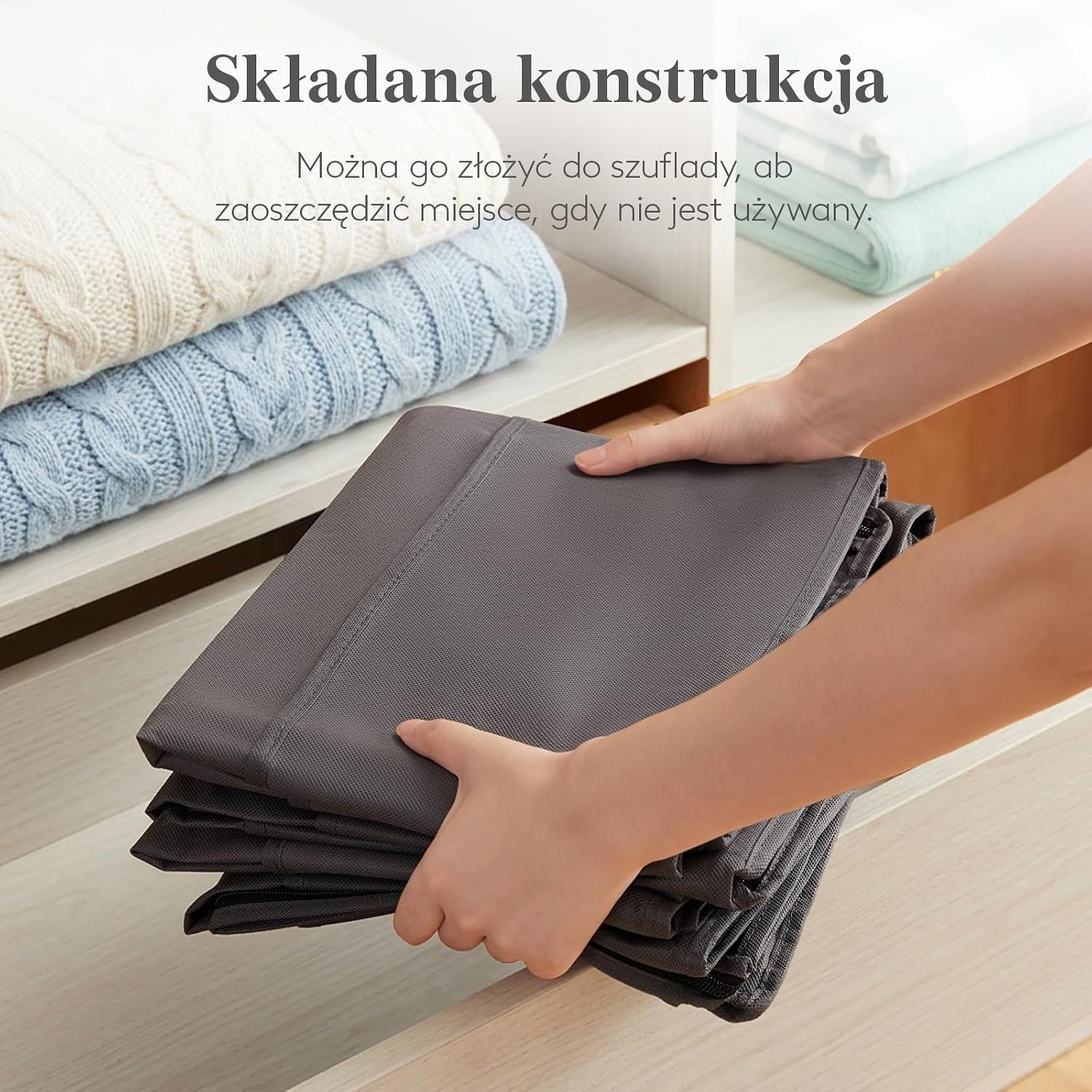 Detalle 2 de Lifewit 22143 – składany organizer pod łóżko 95 l, 3 sztuki, z okienkiem