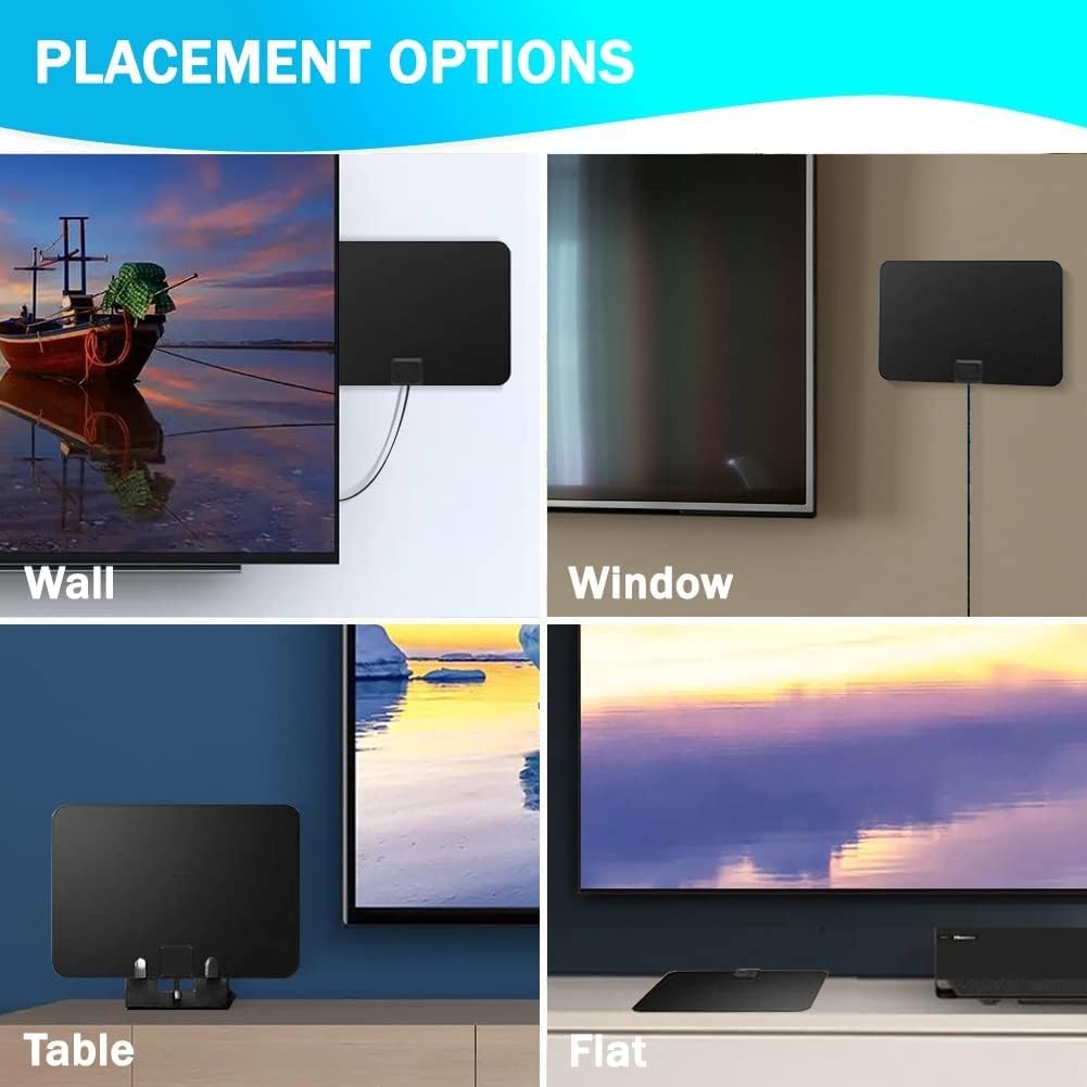 Thumbnail 4 de MILIWAN TV Aerial Indoor 80 Miles Range 12.2 ft Coax TV