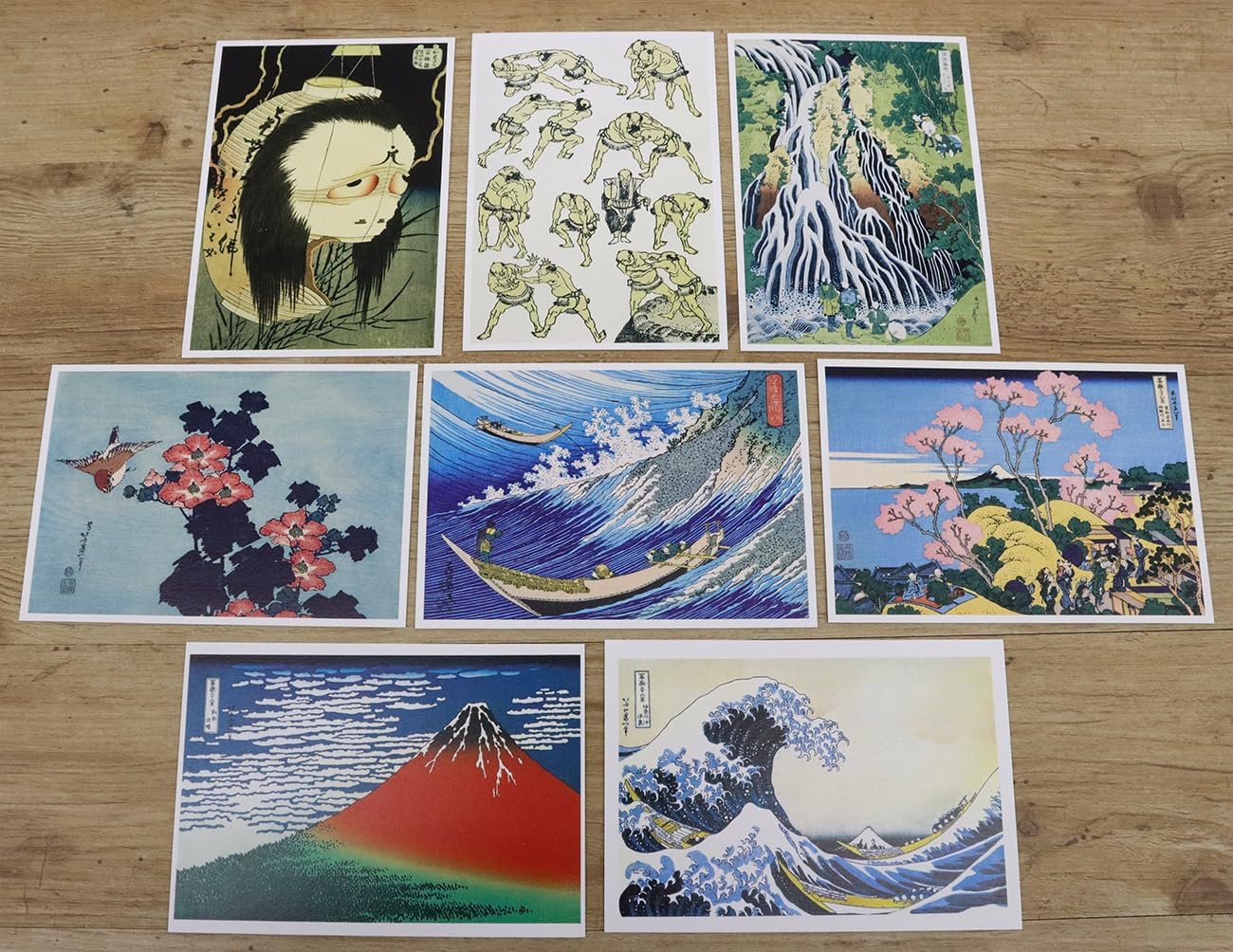 Detalle de キャッスルエンタープライズ 浮世絵 北斎の絵はがき 8枚入り 日本製 縦16×横11cm