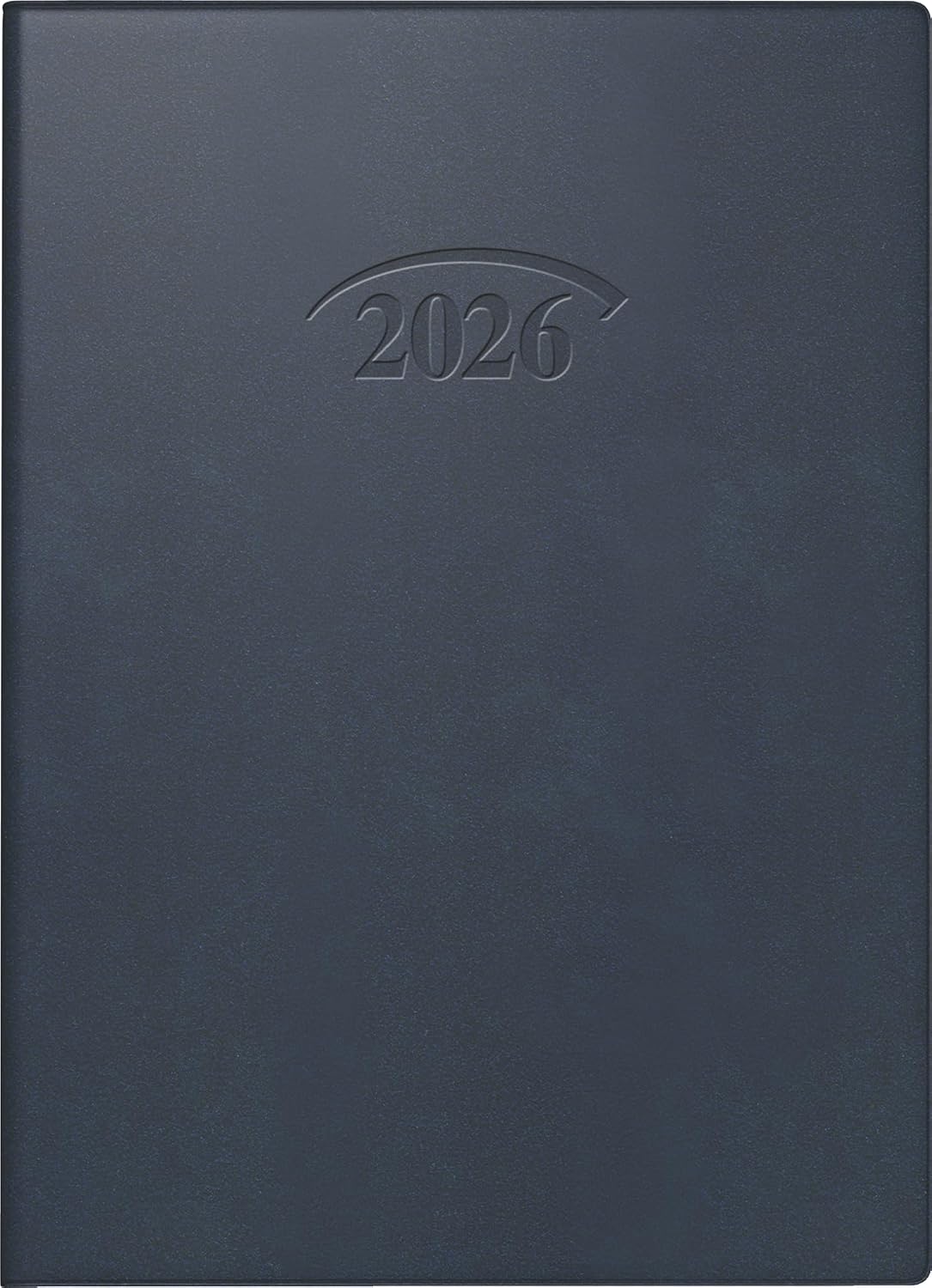 Detalle de BRUNNEN Taschenkalender Mod. 736 ’26 (A6) – Kunststoff, dunkelblau