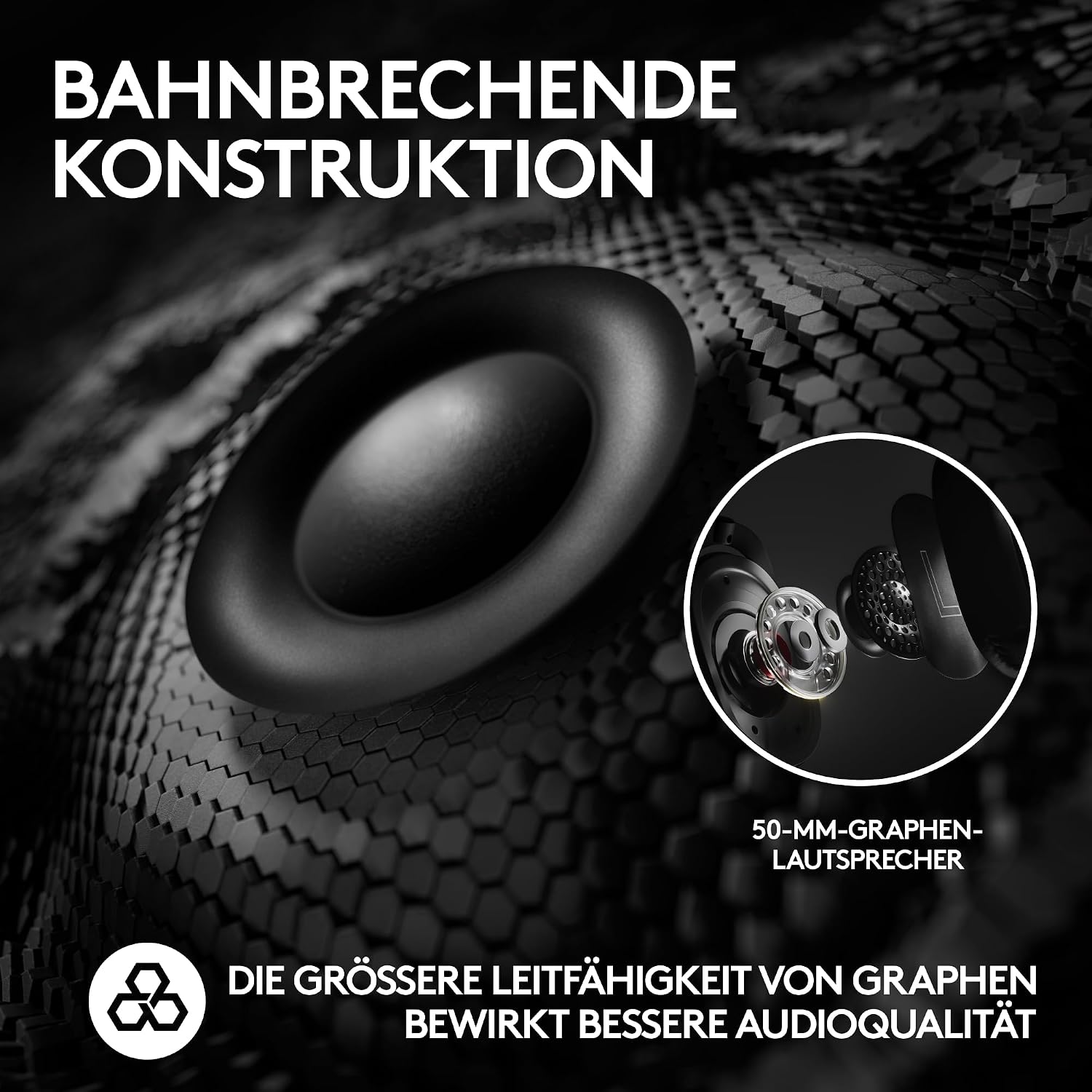 Detalle de Logitech G PRO X 2 LIGHTSPEED Wireless Gaming Headset – kabellos mit 50-Stunden-Akkulaufzeit