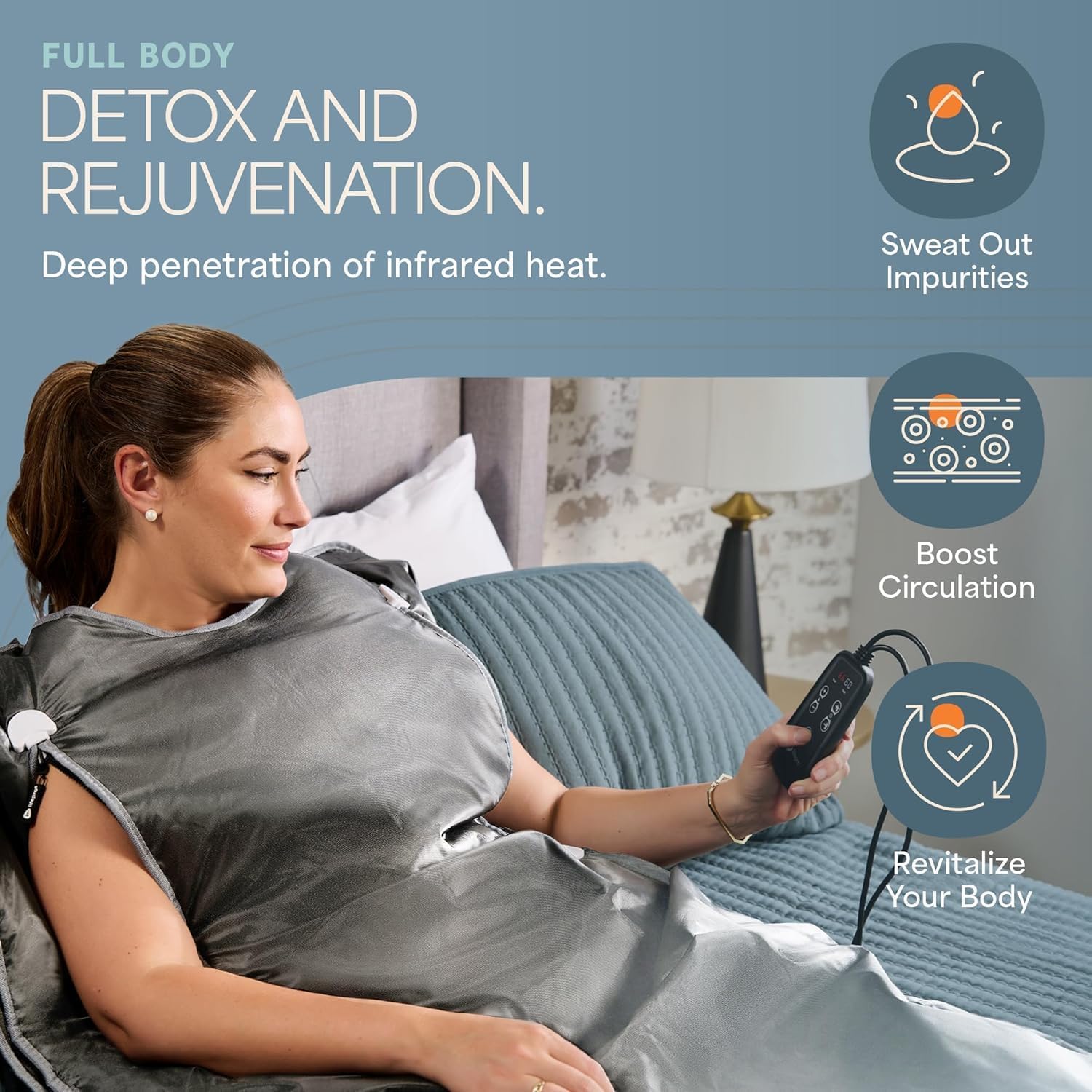 Thumbnail 6 de Lifepro infrared sauna blanket with PU and Oxford fabric