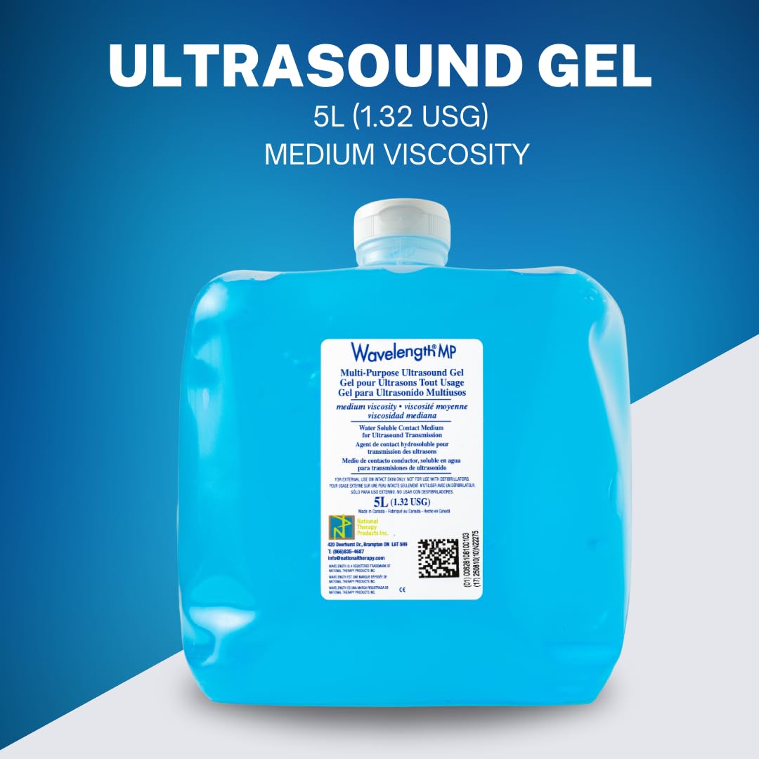 Detalle 2 de Wavelength 5L Blue Multi-Purpose Ultrasound Gel with 250 mL Bottle