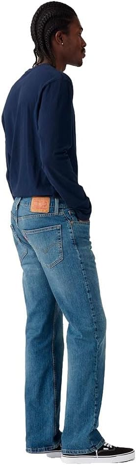 Detalle de Levi's 527 Slim Boot Cut Jeans Homme – denim moderne alliant slim et boot cut