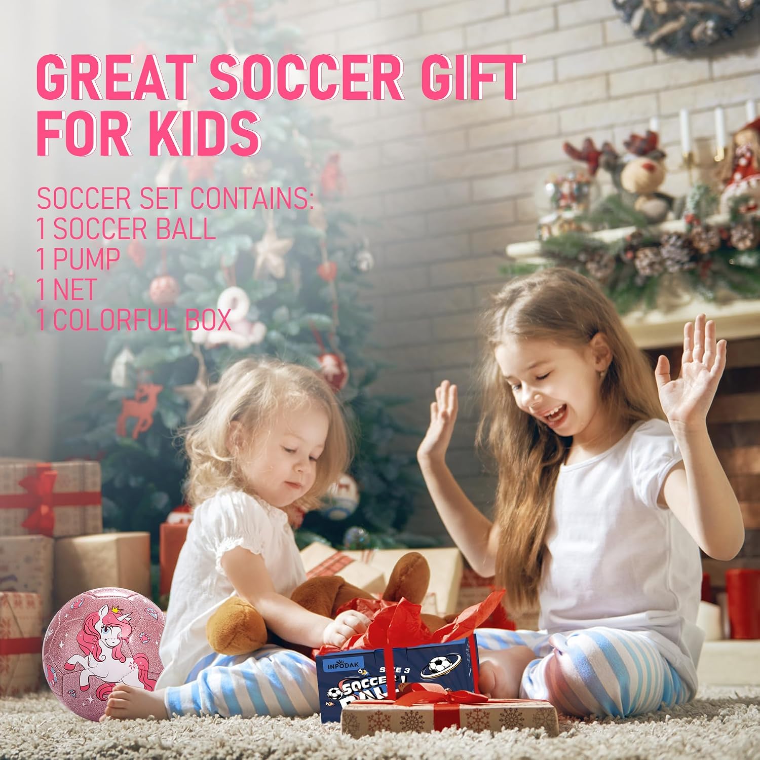 Thumbnail 6 de U&C Planet Size 3 Football Toddlers Unicorn Football with Pump (Aged 3–8)