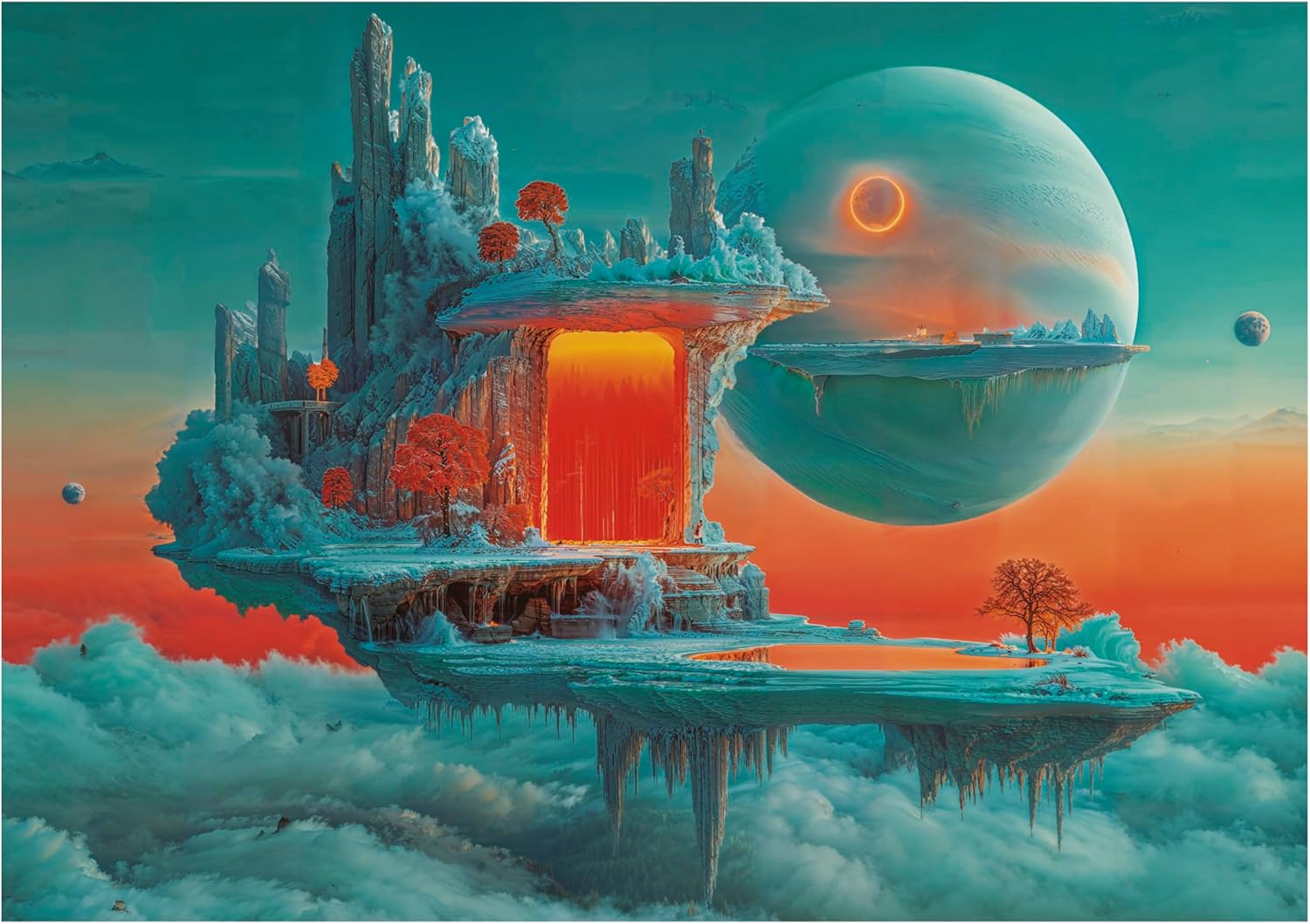 Thumbnail 1 de Educa Puzzle 500 pièces pour adultes Planète de feu et de glace (à partir de 11 ans) – 48 x 34 cm