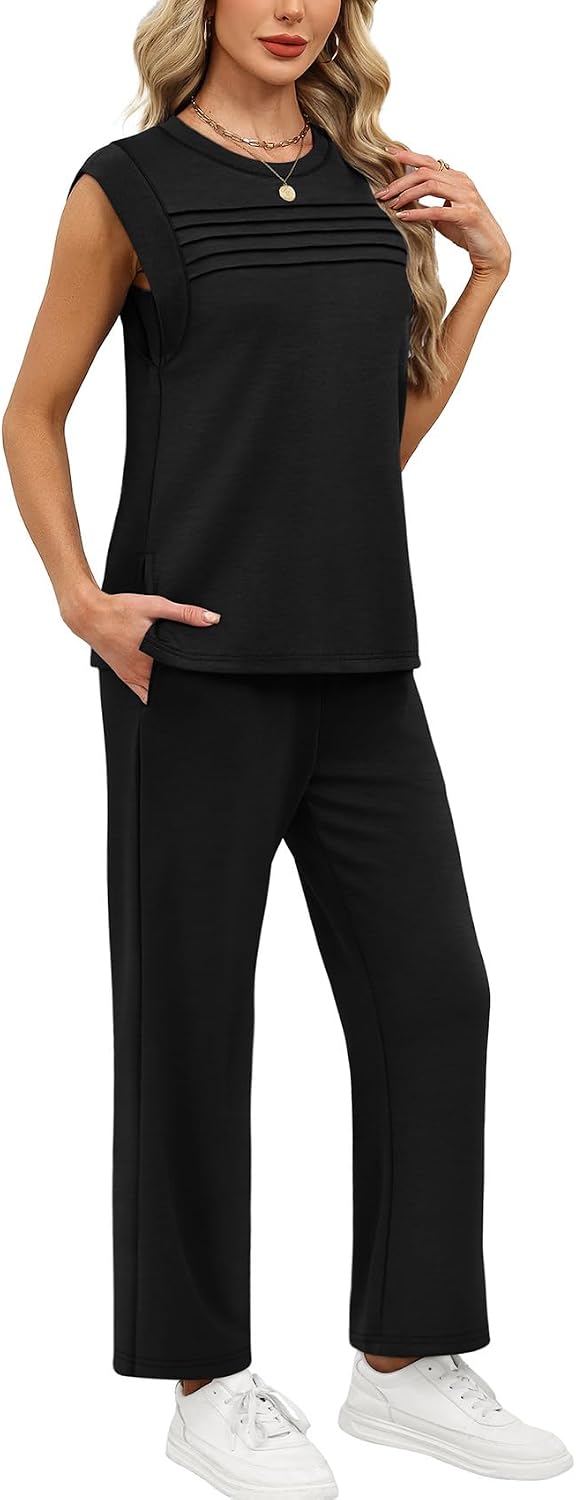 Detalle 2 de WIHOLL Women’s 2-Piece Lounge Set for Summer