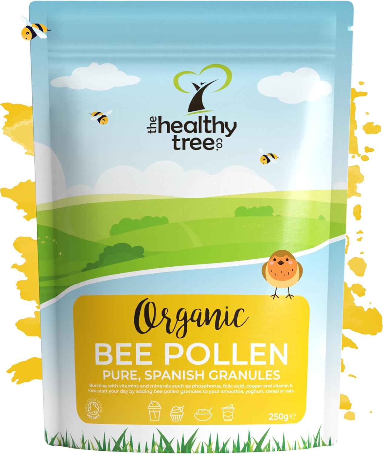 Detalle 2 de TheHealthyTree Company Organic Bee Pollen 500g ๐
