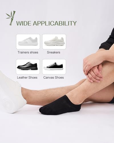 Thumbnail 6 de Cirrorld Bamboo No Show Socks for Men & Women – 6 Pairs, Non-Slip Black (UK Sizes 3–15)