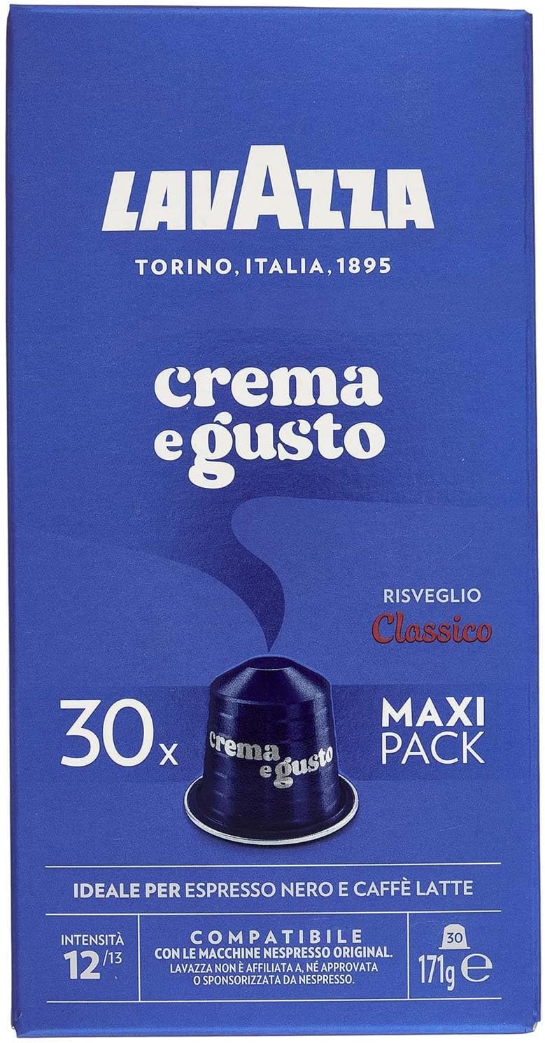 Detalle de Lavazza Crema e Gusto Classico — 30 cápsulas compatibles con Nespresso Original