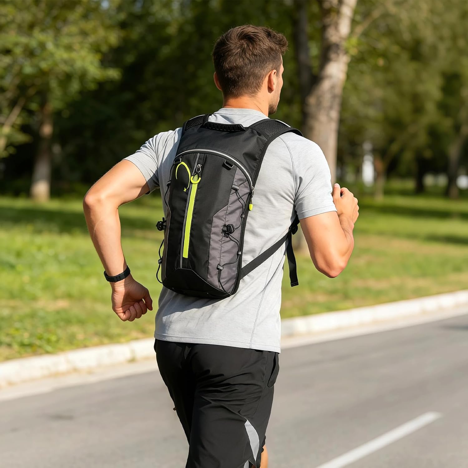 Thumbnail 6 de Esoes Running Vest for Women and Men with Water Bladder – Lightweight 5L Hydration Pack (Black)