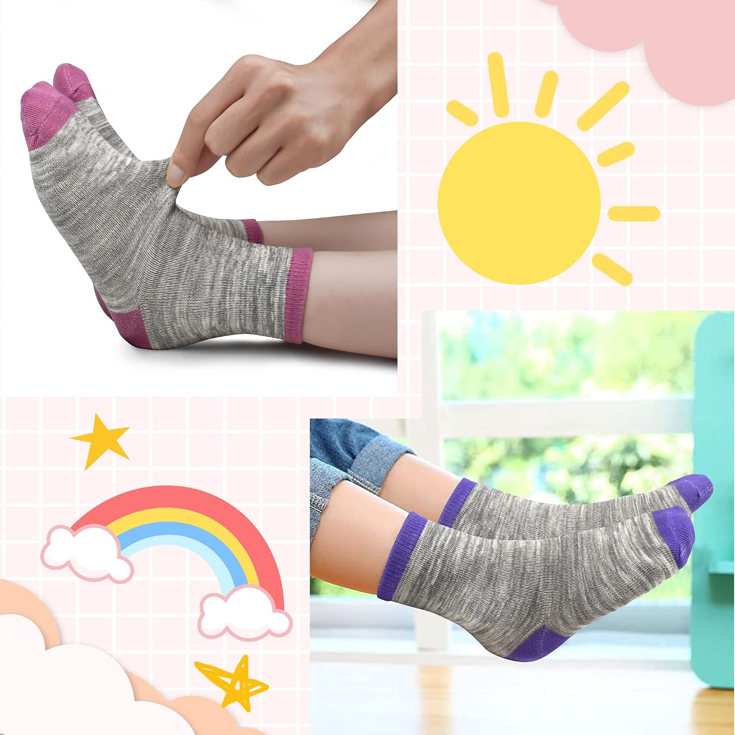 Thumbnail 3 de SPTRAMLE Socken Jungen Kleinkind 12 Paar