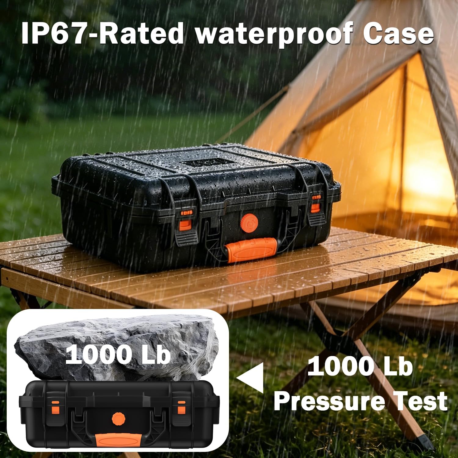 Thumbnail 1 de MONOJOY IP67 Waterproof Hard Carrying Case for Starlink Mini (with Foam Insert)
