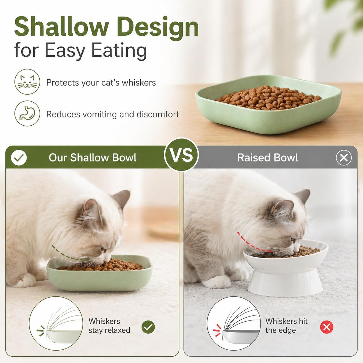 Detalle de Cat Bowls 10 Pack 5.5in whisker friendly