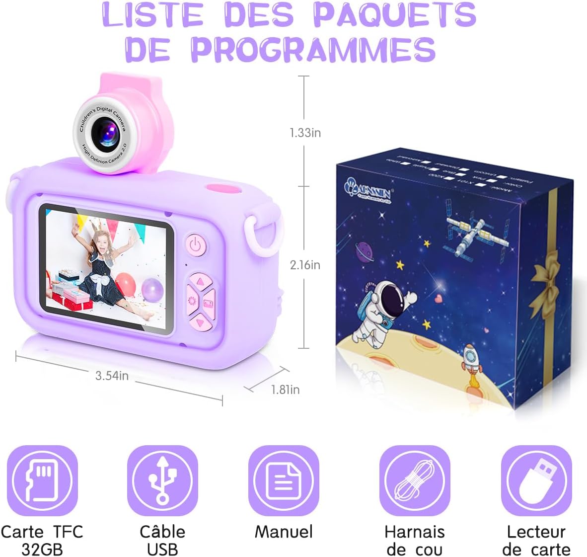 Thumbnail 6 de ARNSSIEN X101 Appareil photo enfant 32 Go