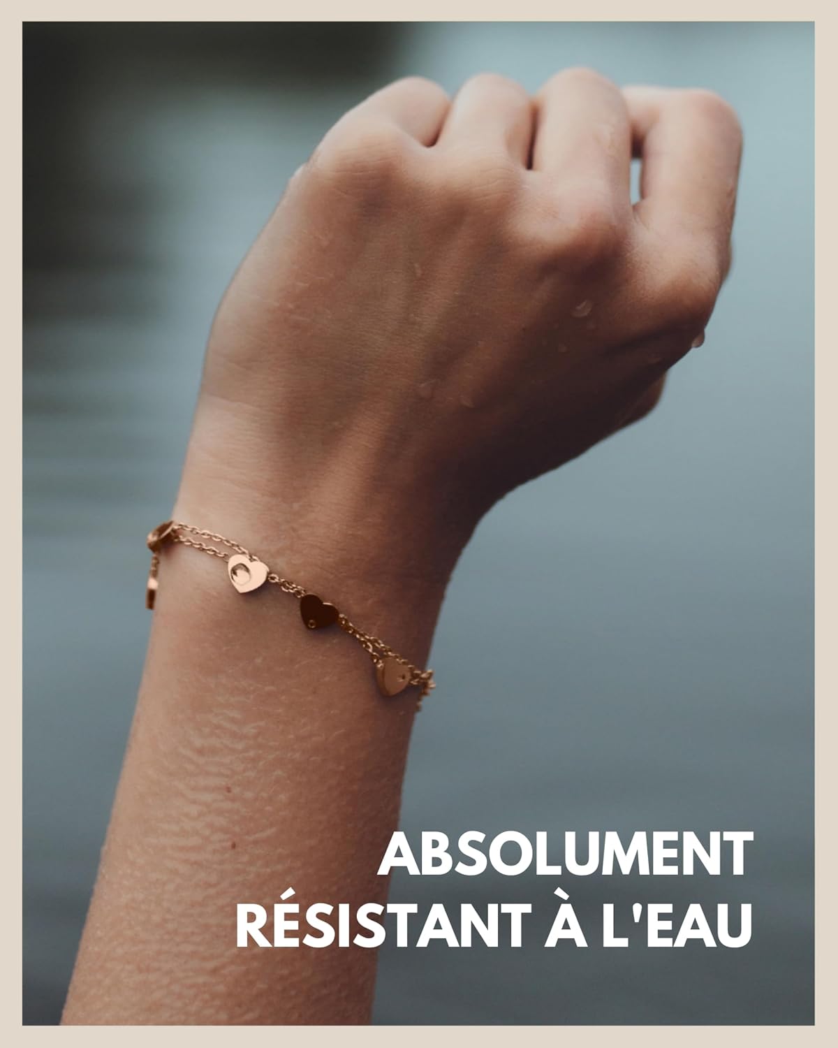 Thumbnail 4 de GD GOOD.designs EST. 2015 Bracelet Cœur pour femme en acier 316L, réglable (15 à 19 cm)