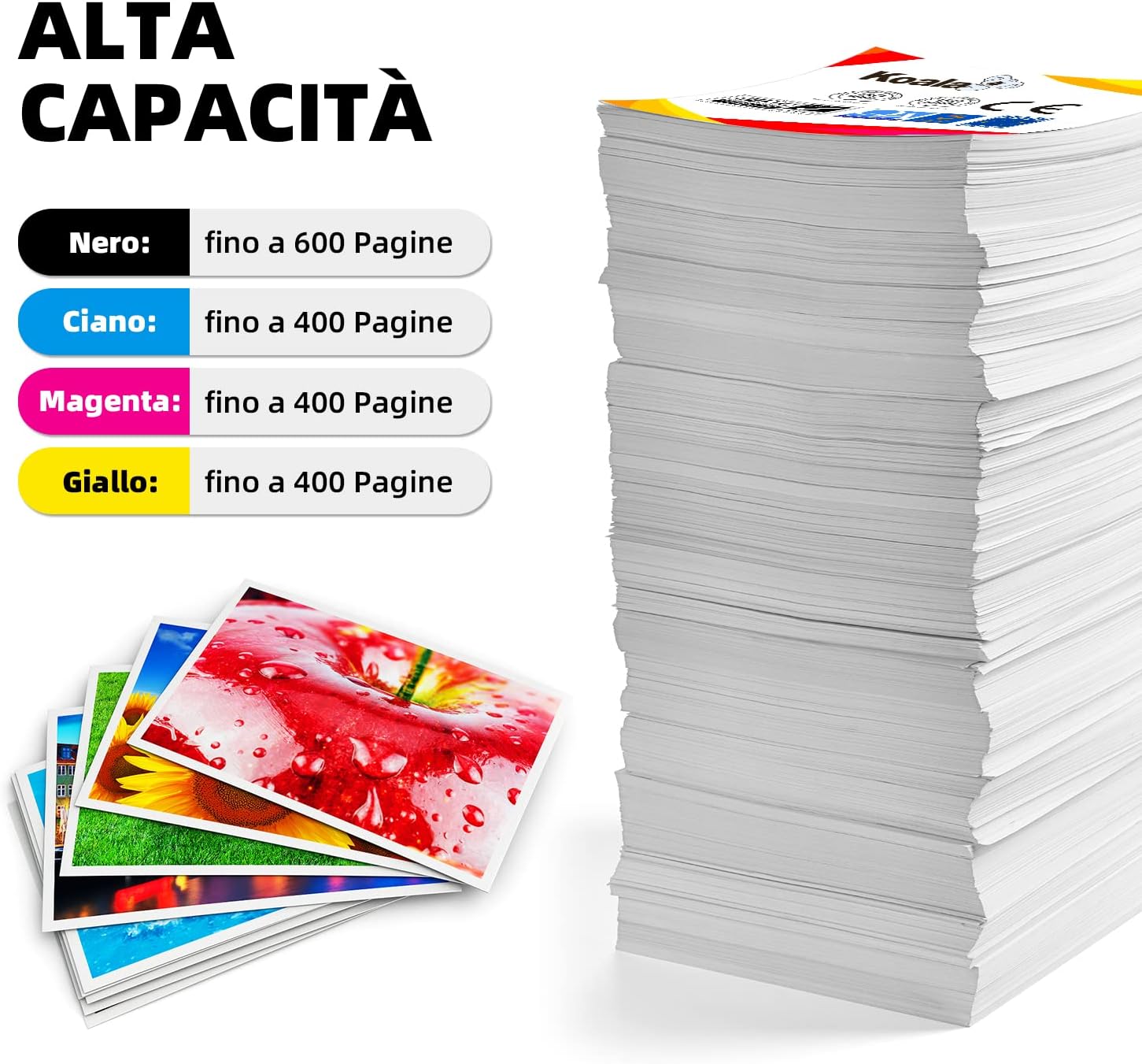 Thumbnail 2 de Koala 16XL Cartuccia d'inchiostro Compatibili per Epson 16XL multipack (Pacco da 20) — Nero e Colori per Workforce WF-27xx