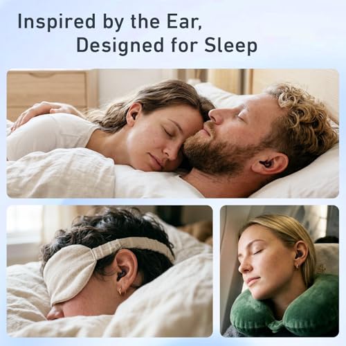 Detalle de RelaxCharm Ear Plugs for Sleeping with 40 dB NRR – Side Sleepers
