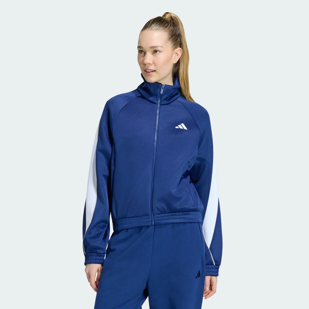 Detalle de Sudadera Stadium Adidas – azul, para uso diario con estilo y comodidad