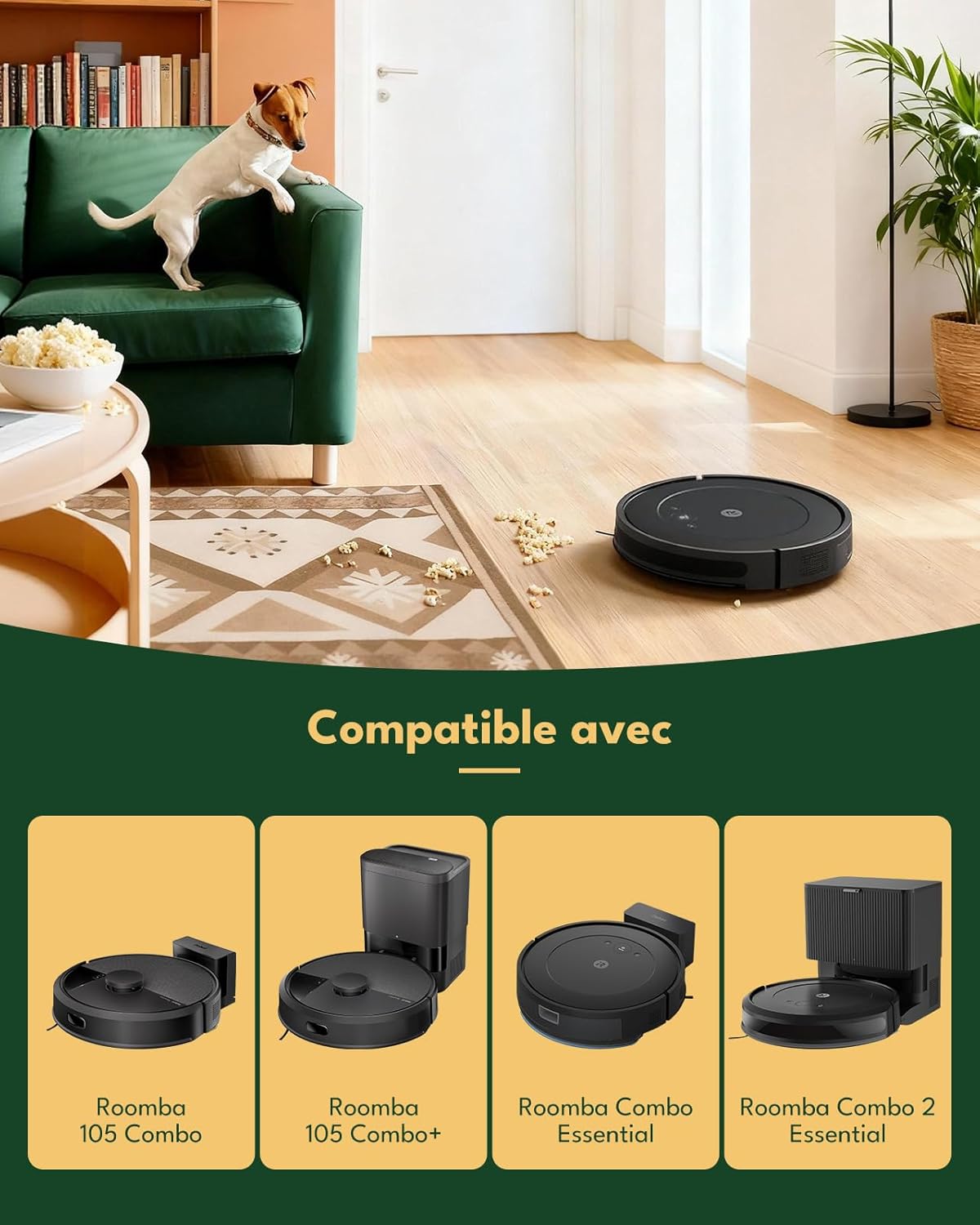 Thumbnail 1 de Lot de 18 Accessoires iRobacc pour Roomba 105 Combo / Roomba Combo Essential