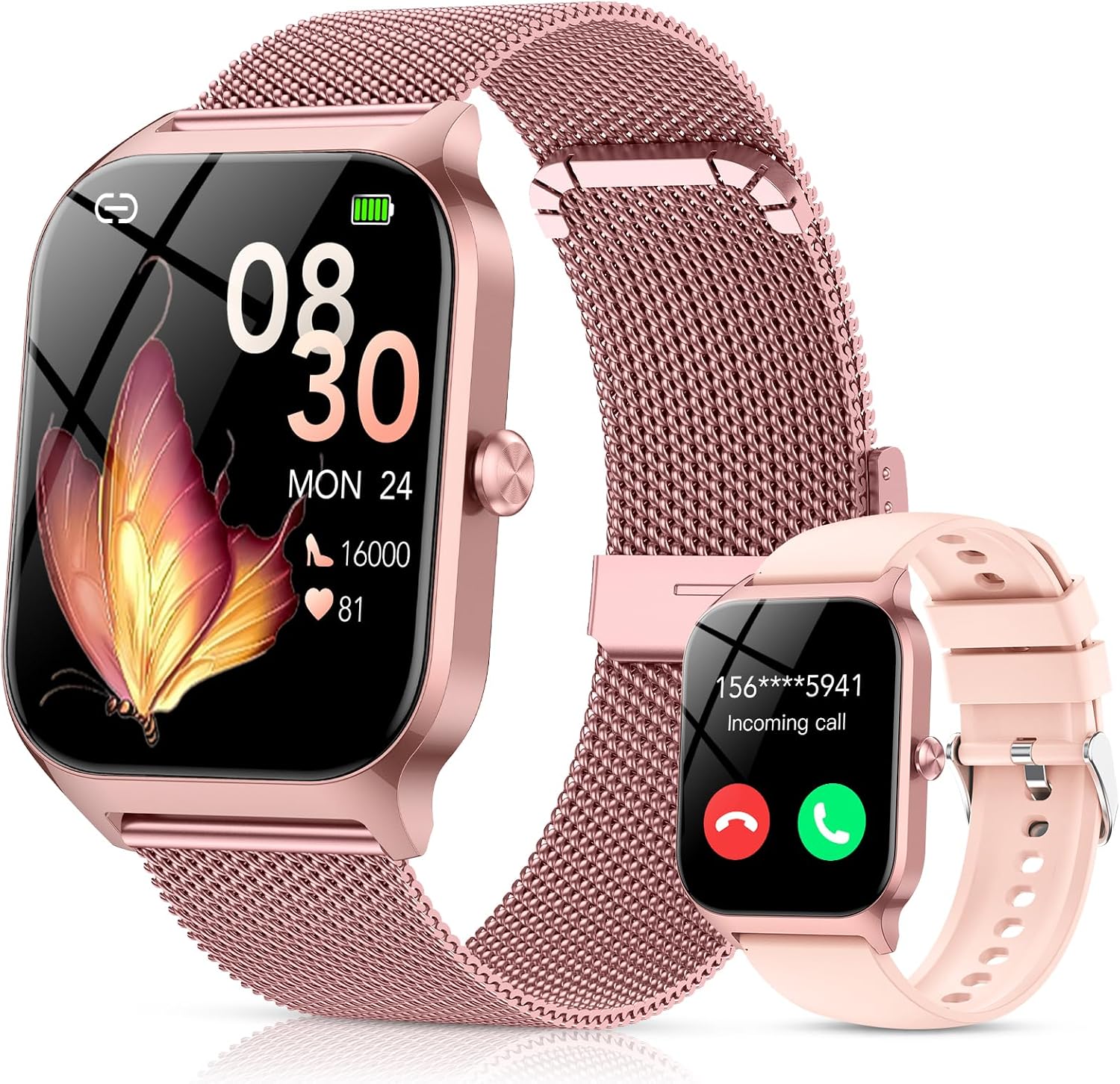 Detalle de Smart Watch for Women with 120+ Sport Modes (Rose Pink, 1.85" HD)