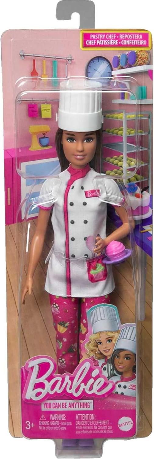 Thumbnail 5 de Barbie Métiers – Poupée Cheffe pâtissière avec tenue complète et accessoires (dès 3 ans) HKT67