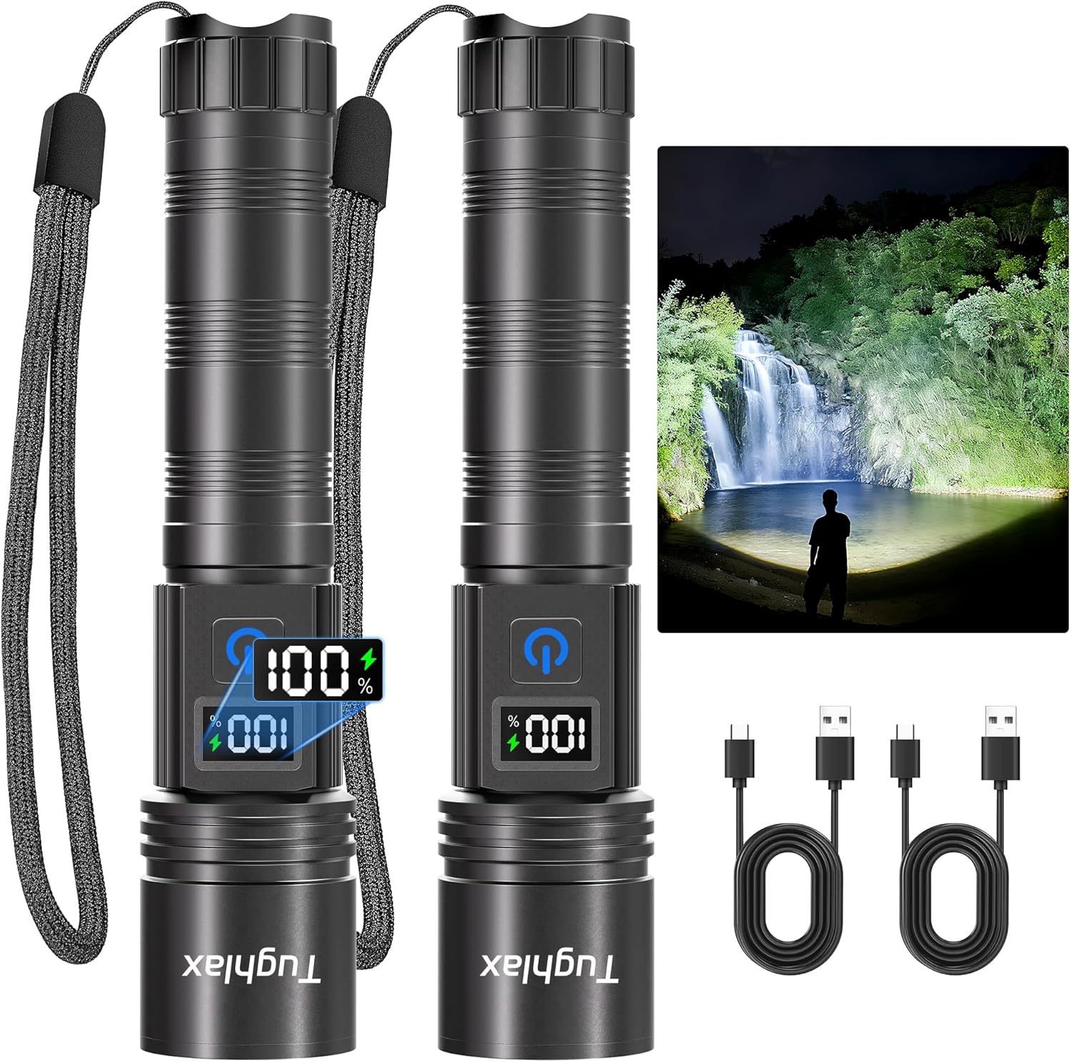 Tughlax 9900LX LED Flashlight 2-Pack