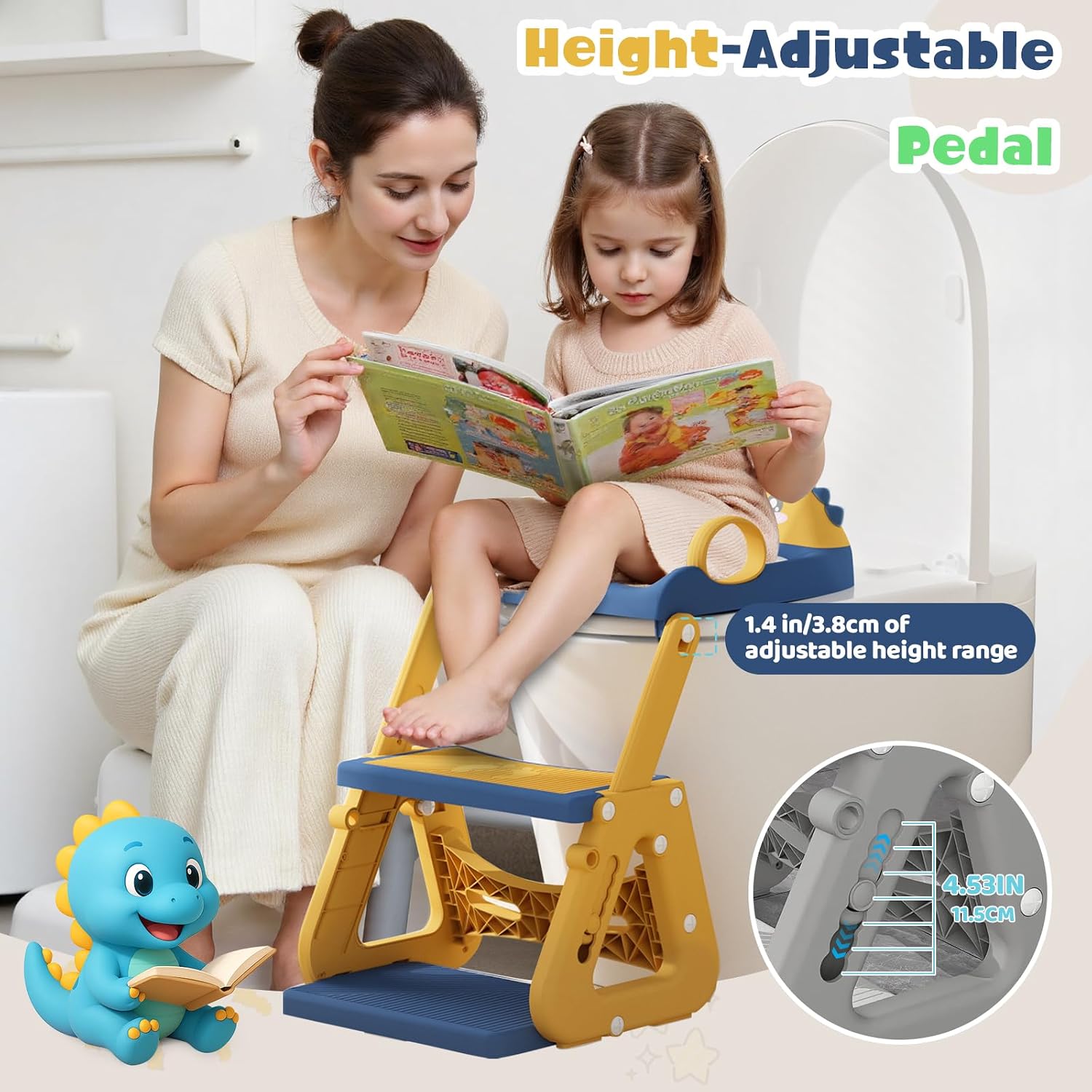 Detalle de Potty Training Toilet Seat 2-in-1 Step Stool