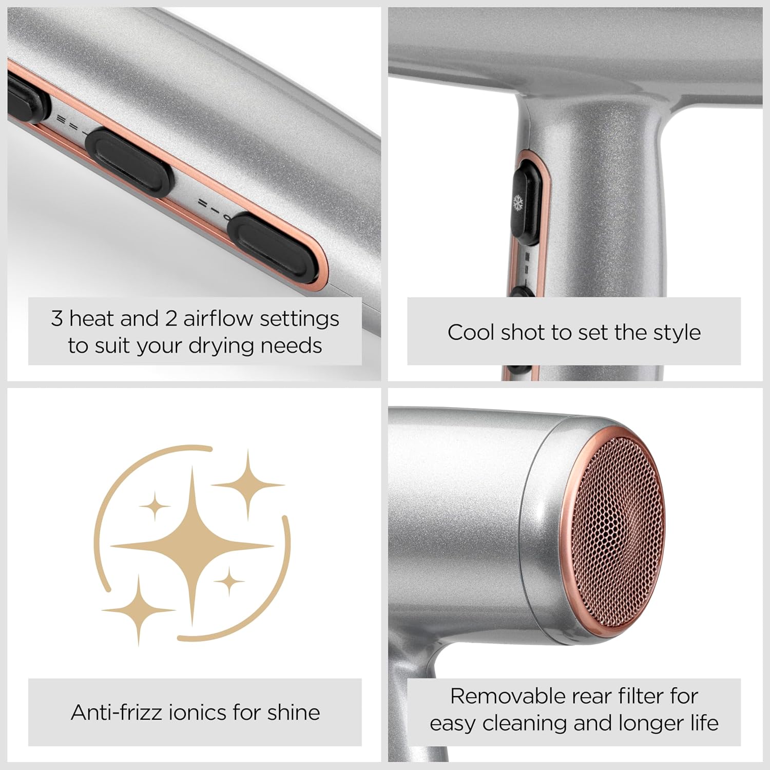 Detalle de BaByliss Cosmos D580DU 2100W hair dryer