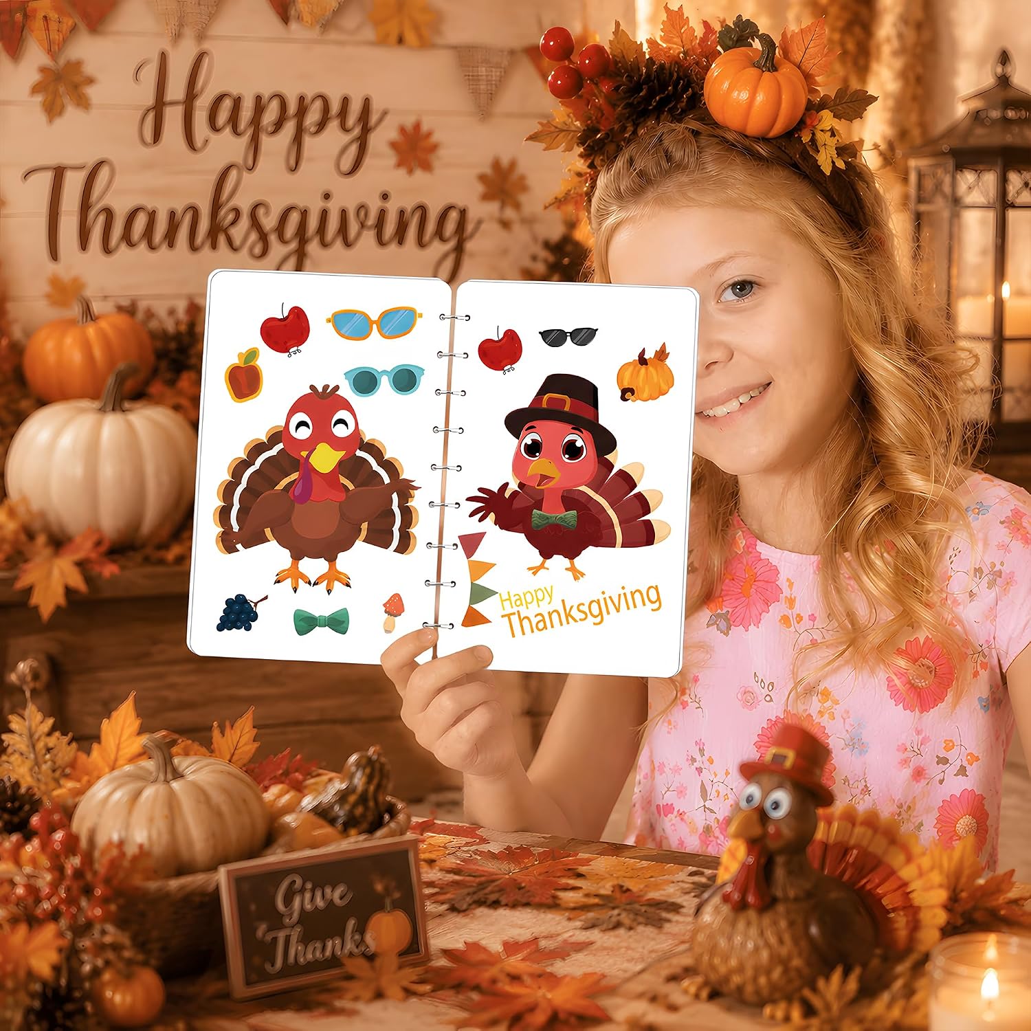 Detalle 1 de Turkey Sticker Craft Kit, 24 Sheets