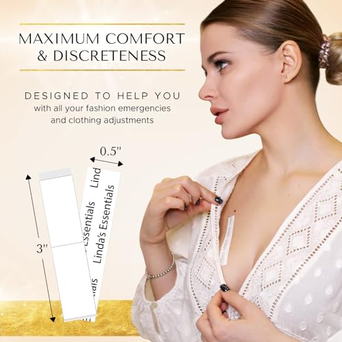 Detalle 2 de Linda's Essentials Nastro Biadesivo Extra Forte per Tessuti – Fashion Tape 100 pz