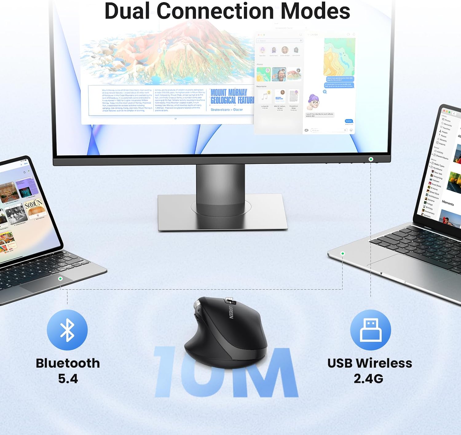 Thumbnail 4 de UGREEN Wireless Mouse 240‑Day Battery