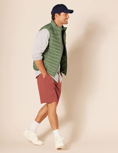 Thumbnail 2 de Amazon Essentials Pantalones Cortos Chinos de Corte Clásico de 23 cm para Hombre (Rouille, 31W)