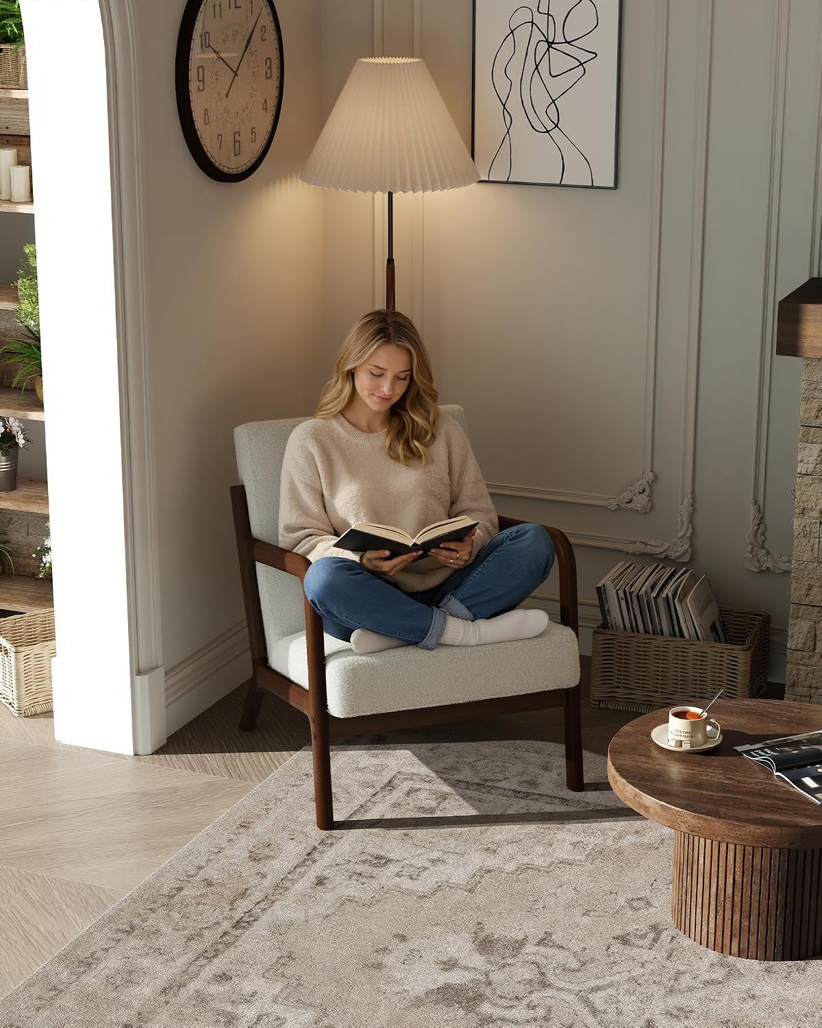 Detalle 2 de Garvee Sherpa Accent Chair